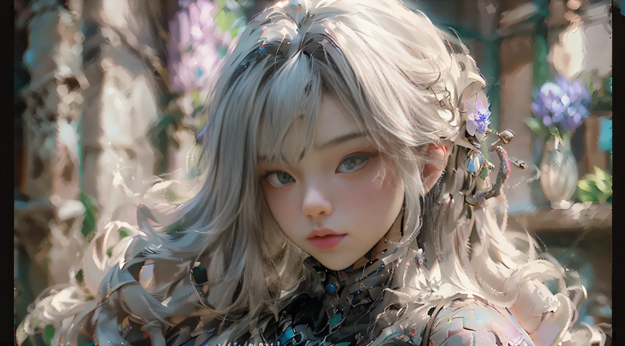 ((Best quality)), ((masterpiece)), (detailed:1.4), 3D, an image of a beautiful cyberpunk female,HDR (High Dynamic Range),Ray Tracing,NVIDIA RTX,Super-Resolution,Unreal 5,Subsurface scattering,PBR Texturing,Post-processing,Anisotropic Filtering,Depth-of-field,Maximum clarity and sharpness,Multi-layered textures,Albedo and Specular maps,Surface shading,Accurate simulation of light-material interaction,Perfect proportions,Octane Render,Two-tone lighting,Wide aperture,Low ISO,White balance,Rule of thirds,8K RAW,