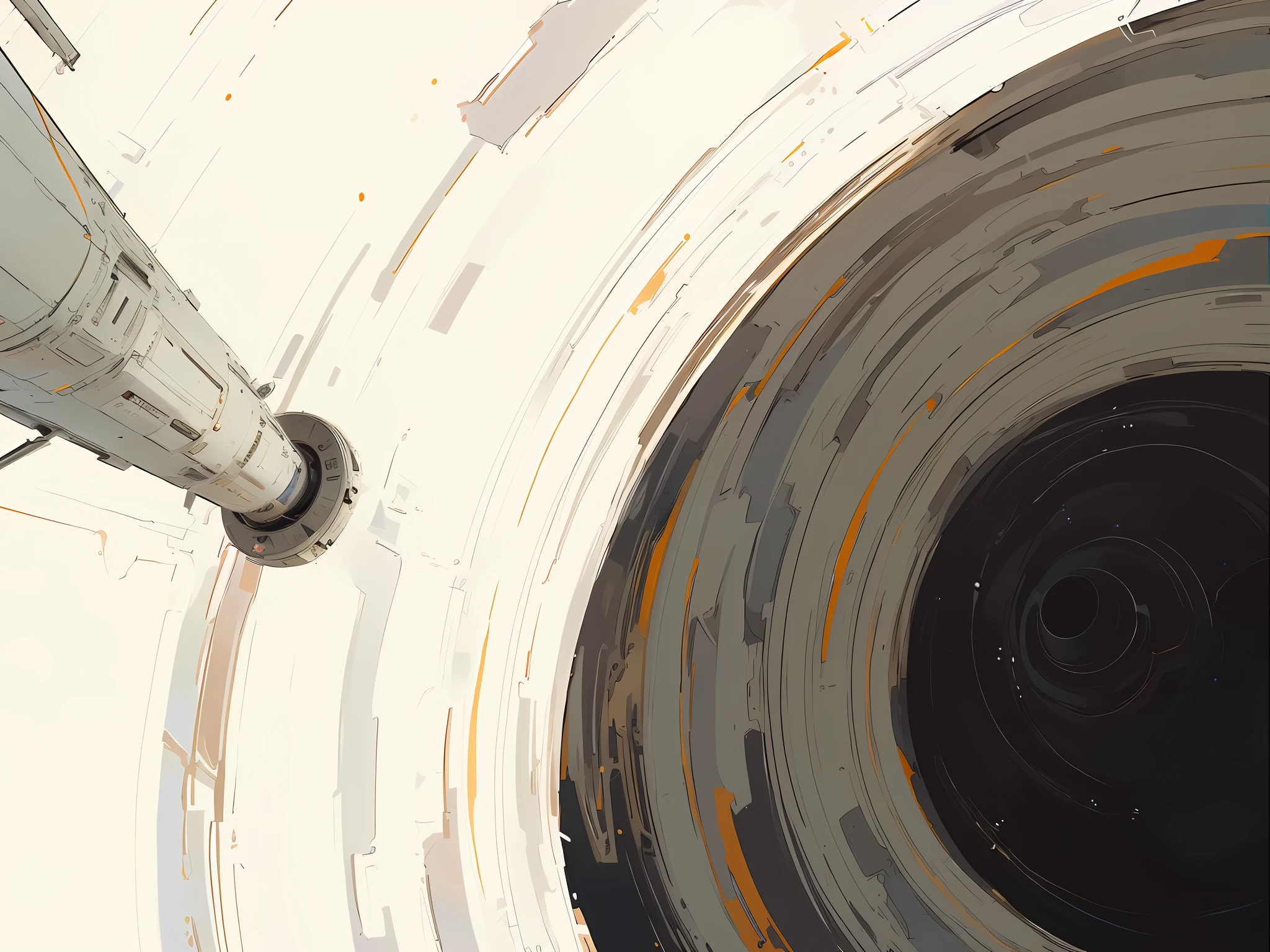 Very detailed sci-fi artwork, drawn in high resolution, inspired by Spart's space art concept, digital painting, hyper-detail. (white object:x1.2), internal black hole, digital painting (x1.1), highly detailed (x1.2), very detailed (x1.1), high detail digital painting, (Nicholas Bouvier Spass:x1.3), Spart, x1.1, science fiction art, x1.1.