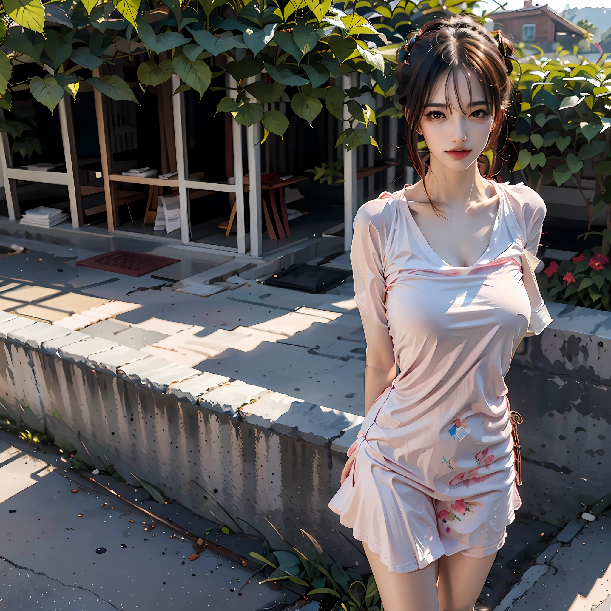 bright backlight,medium breasts,super high resolution,best quality,Photos,4k,(Realistic:1.2),1girl,