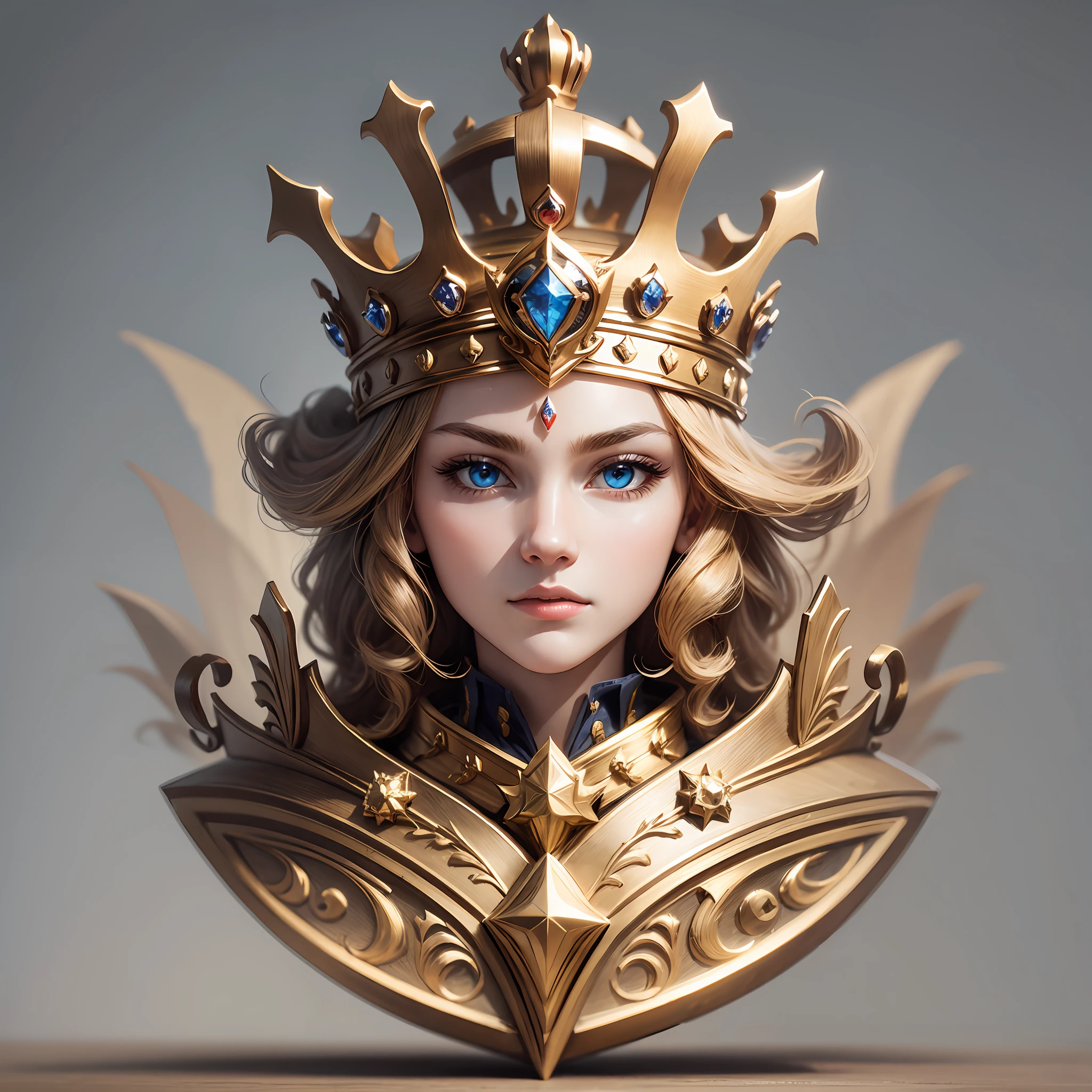 Brand logo, with clip icon, majestic crown, name majestic clips, logo, profile logo, designer --auto --s2