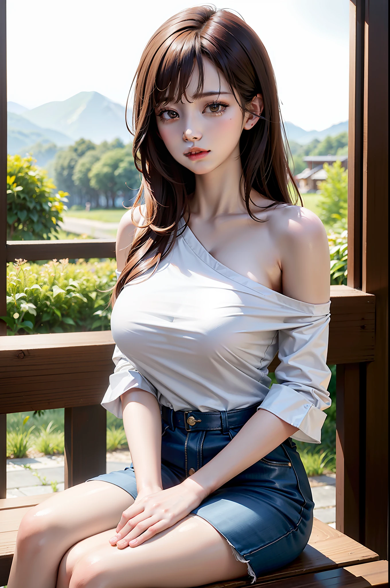 korean beauty, korean mixed,realistic,(((best quality))),8k, ((masterpiece)),(an extremely delicate and beautiful), extremely detailed, ((extremely detailed face)), ((extremely detailed eyes)),absurdres, best quality, 1girl, solo, (single bare shoulder shirt short:1.1),transparent ,see through, shiny skin, shiny hair, heart-shaped pupils,(big breasted:1.4),((Girl rests her boobs on a table)),((((sitting straight)))),side view,(studying:1.3),(full body:1.3)