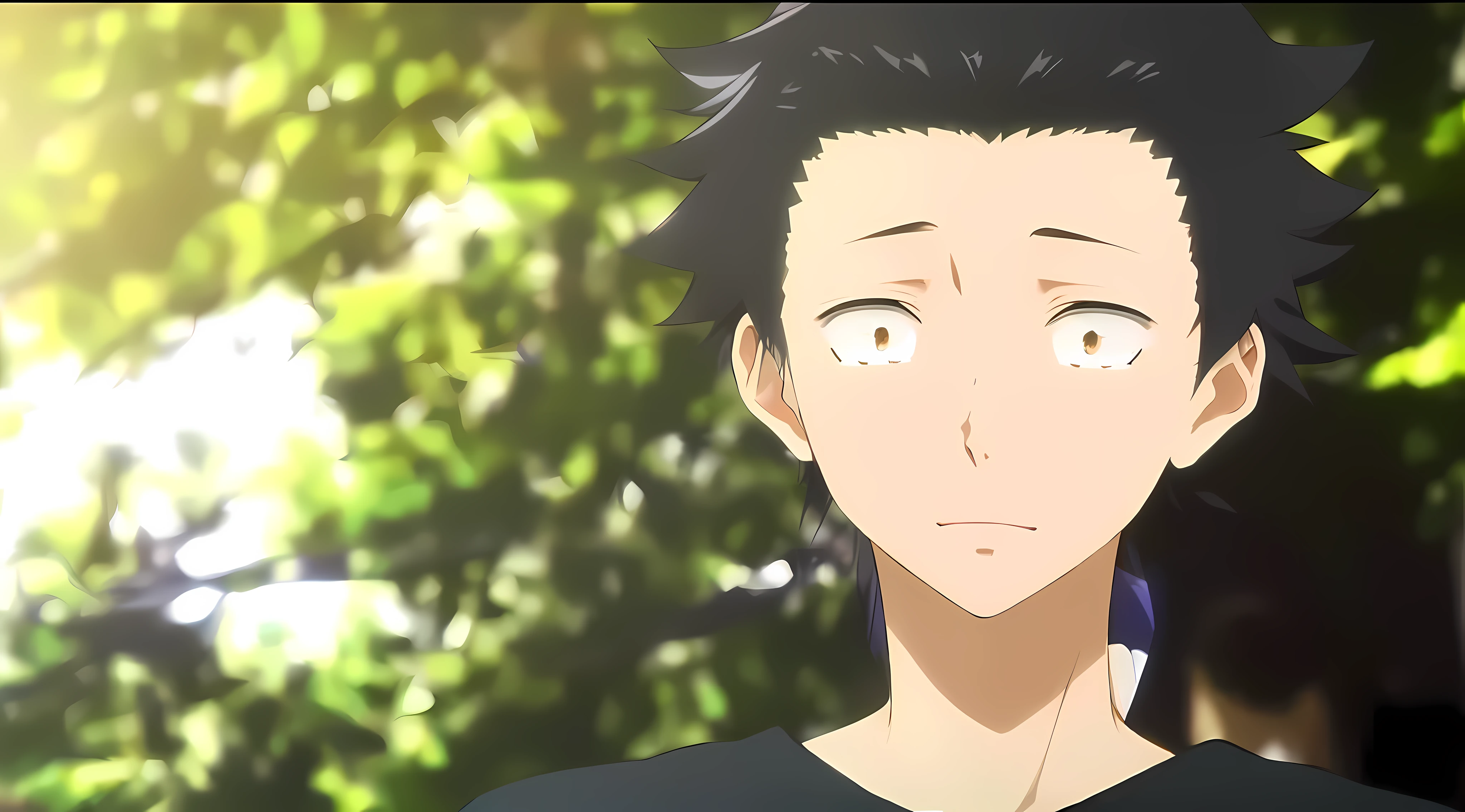"((8k + Full HD) + HD):0.7, Ishida Shouya:1.2, impeccable scene, detailed character, detailed eyes, (crying + depressed look), blue tones."