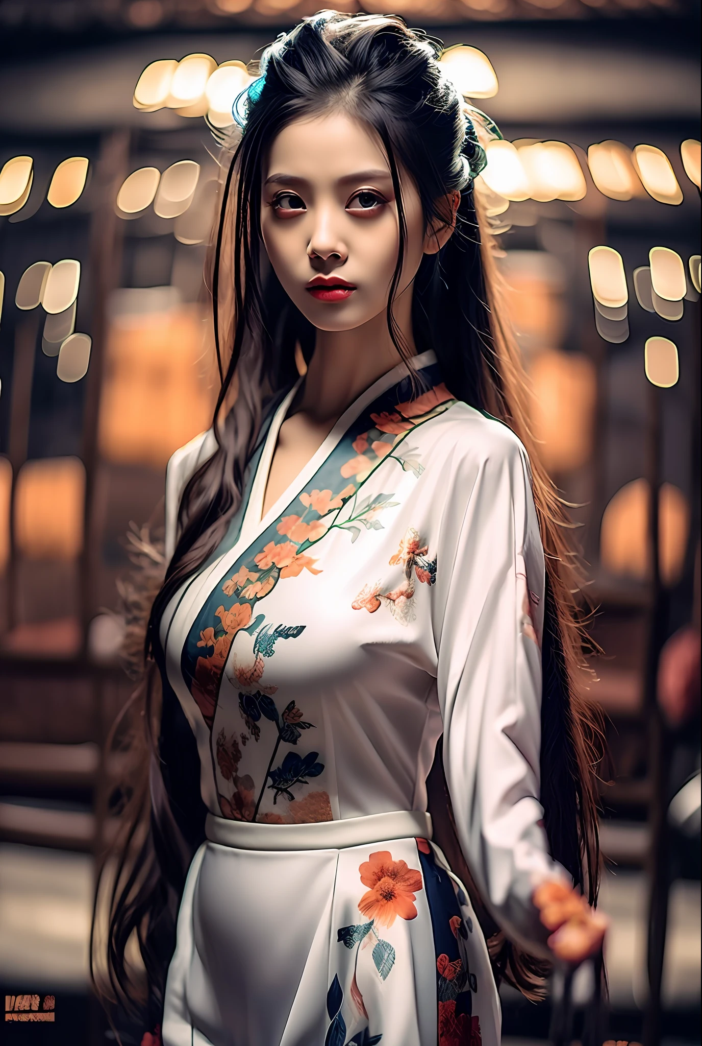 best quality, masterpiece, highres, wuxia 1girl, china dress, super Beautiful face, super beautiful eye, super beautiful hair