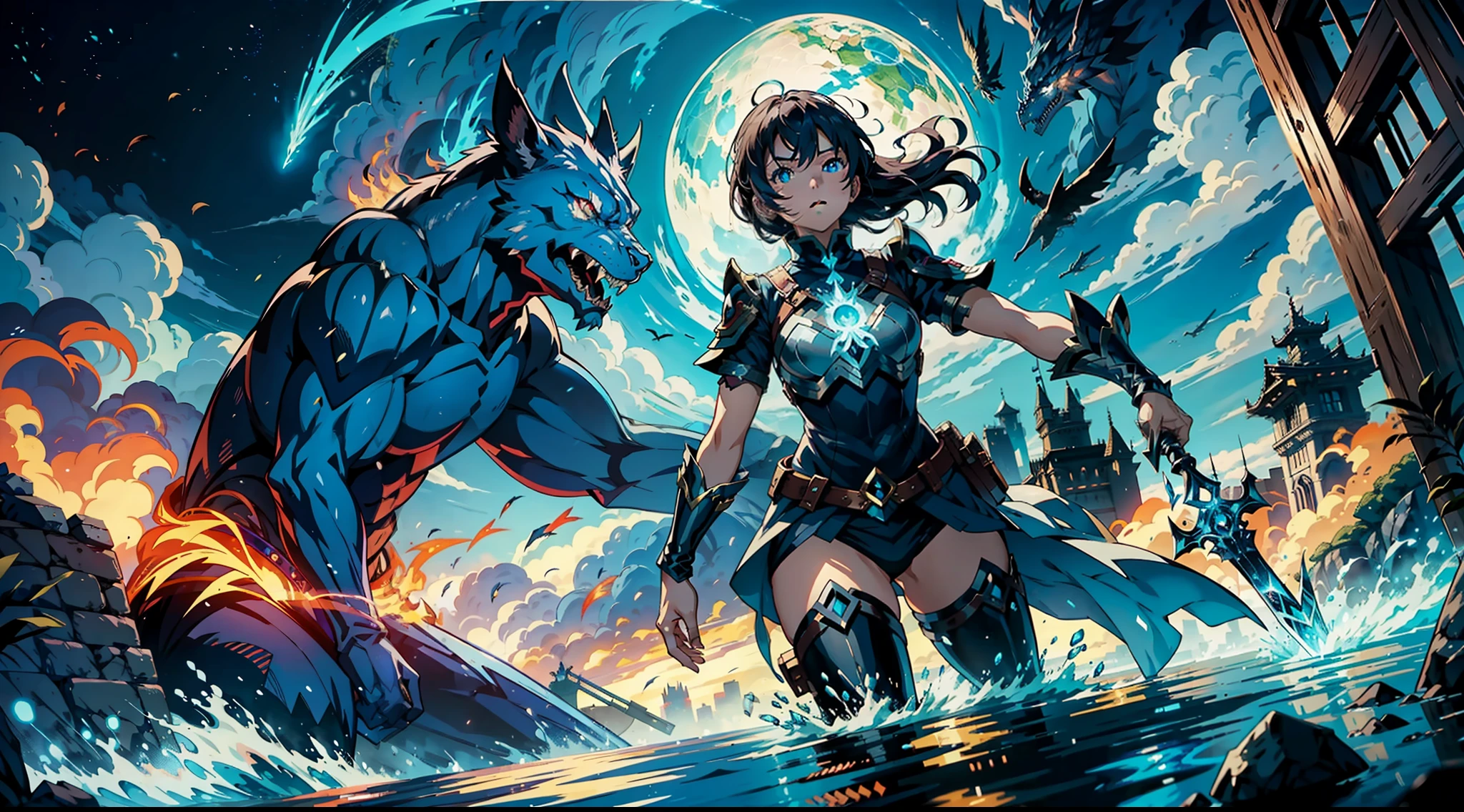 .
The anime begins with our protagonist, a young woman with water manipulation skills, discovering her power and learning to control it. She is a fearless warrior in search of adventures and challenges, and is accompanied by her companion, a giant monster she rescued when he was still small and wounded. Together, they explore a fantasy world full of magical creatures and powerful beings, facing dangerous enemies and making loyal allies along the way.
As they travel, our heroine discovers that her water manipulation power is only a fraction of her true magical potential. She learns to control fire, earth, and air, and discovers that she is the key to unlocking an ancient magical power that can save the world from impending destruction.
Along with her giant monster, she faces epic battles against other magical warriors and giant monsters controlled by powerful villains. The animation of the anime is spectacular, with incredible visual effects that show the manipulation of water, fire, earth and air in all their glory.
In the end, our heroine becomes the guardian of the world, the protector of all those who dwell in it. She is feared by her enemies but loved by her allies. She and her giant monster remain forever as the symbols of hope and courage in a fantasy world. This captivating anime is a thrilling adventure that keeps the viewer stuck until the end.