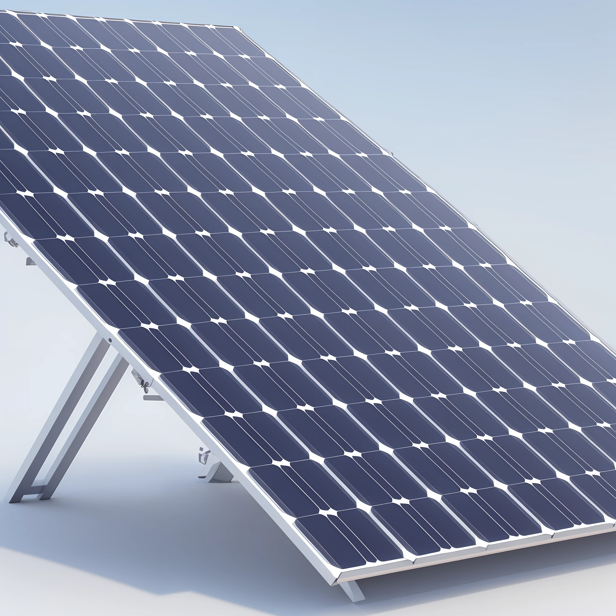3d rendered solar panel isolated on a white background --auto --s2