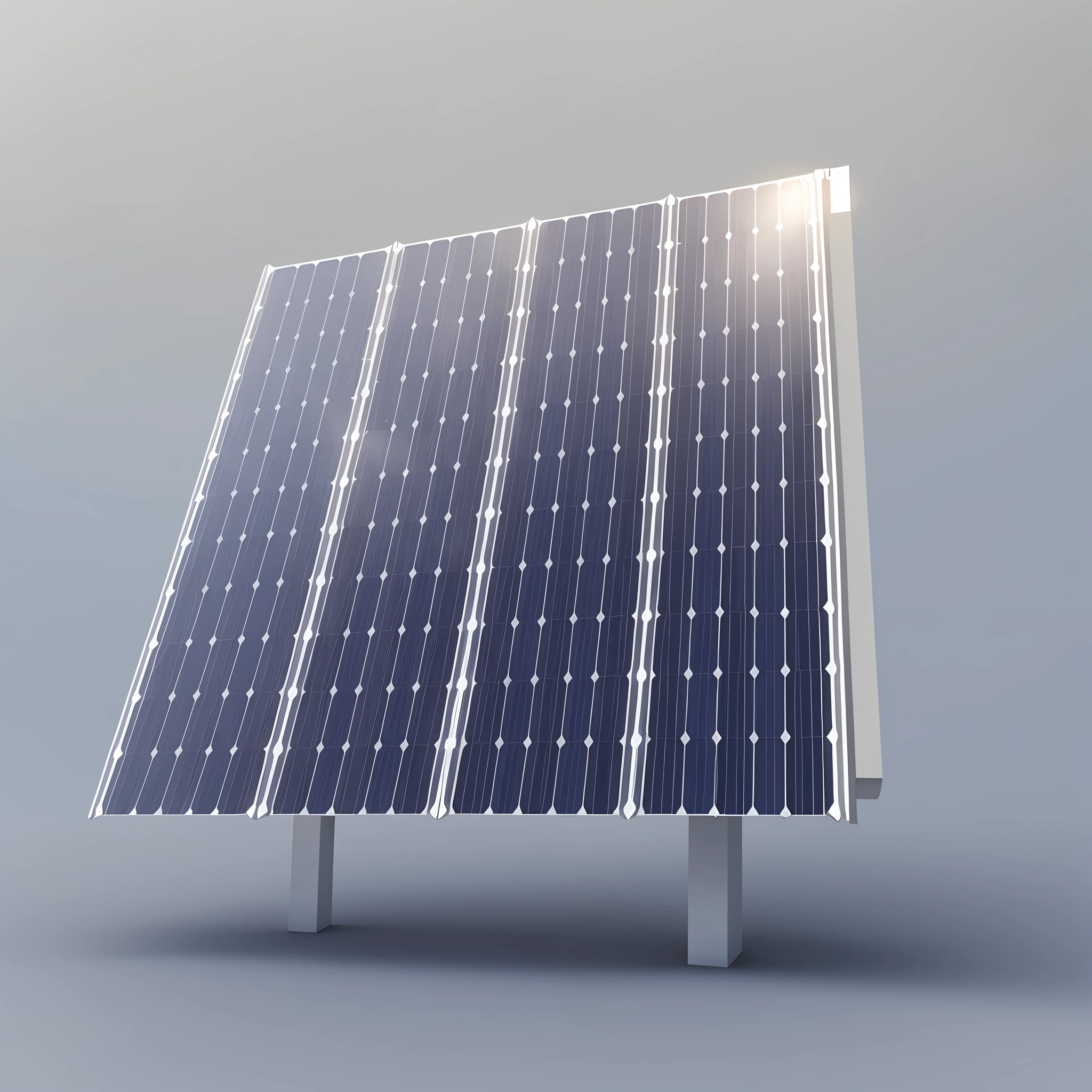 3d rendered solar panel isolated on a white background --auto --s2