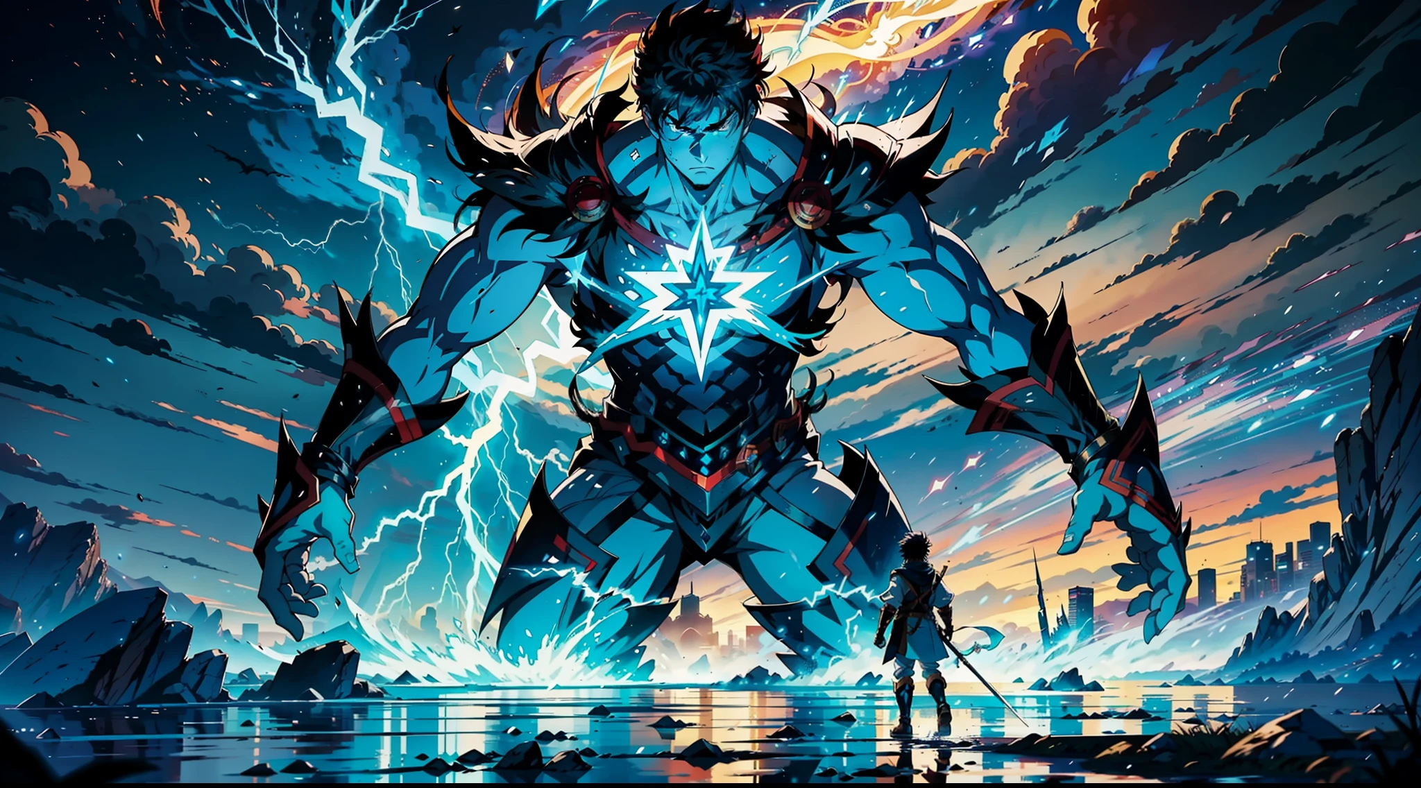 The anime begins with our protagonist, a young man with magical abilities, discovering his power and learning to control it. He is a fearless warrior in search of adventures and challenges. The story unfolds in a fantasy world full of magical monsters and powerful beings gigantic colossal creatures. Throughout the plot, our hero faces powerful and dangerous monsters, but finds loyal allies who help him on his journey. Together, they face epic battles and challenges that test their skills and their courage. The anime's animation is stunning, with vibrant colors, detailed backdrops, and fluid movements. The visual effects are breathtaking, with bursts of energy, lightning and other manifestations of magical power. In the end, our hero becomes a legendary warrior, respected by all and feared by his enemies. He is the protector of his homeland, ready to fight any threat that arises. This epic anime is a thrilling adventure that keeps the viewer stuck until the end.