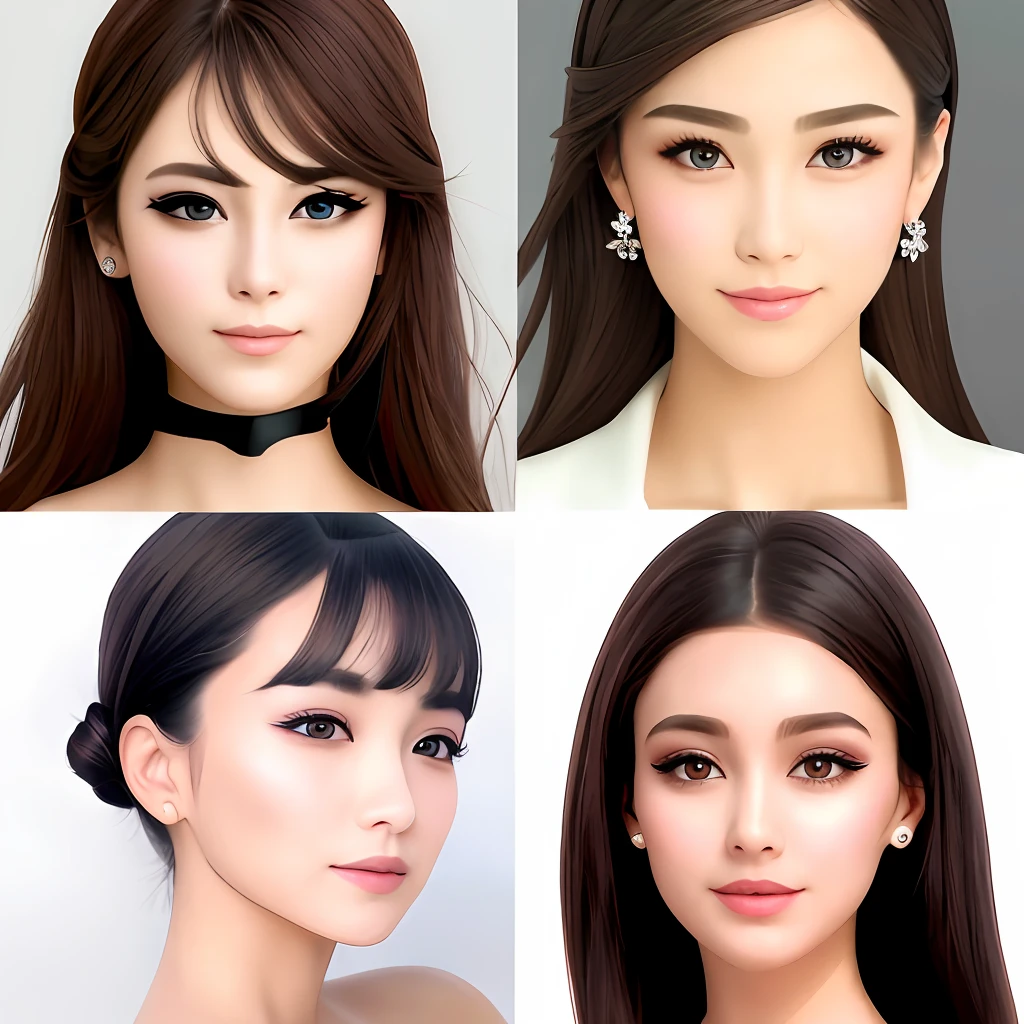 The face shape is round, but the flesh is less, the chin is pointed, and the facial features are three-dimensional and stylish.
The height of the nose is moderate, the harmony with the facial features is high, and the side of the face is stunning after applying makeup.
The eyes are large and round, with more whites of the eyes, and with small parallel double eyelids, the girly feeling is strong.