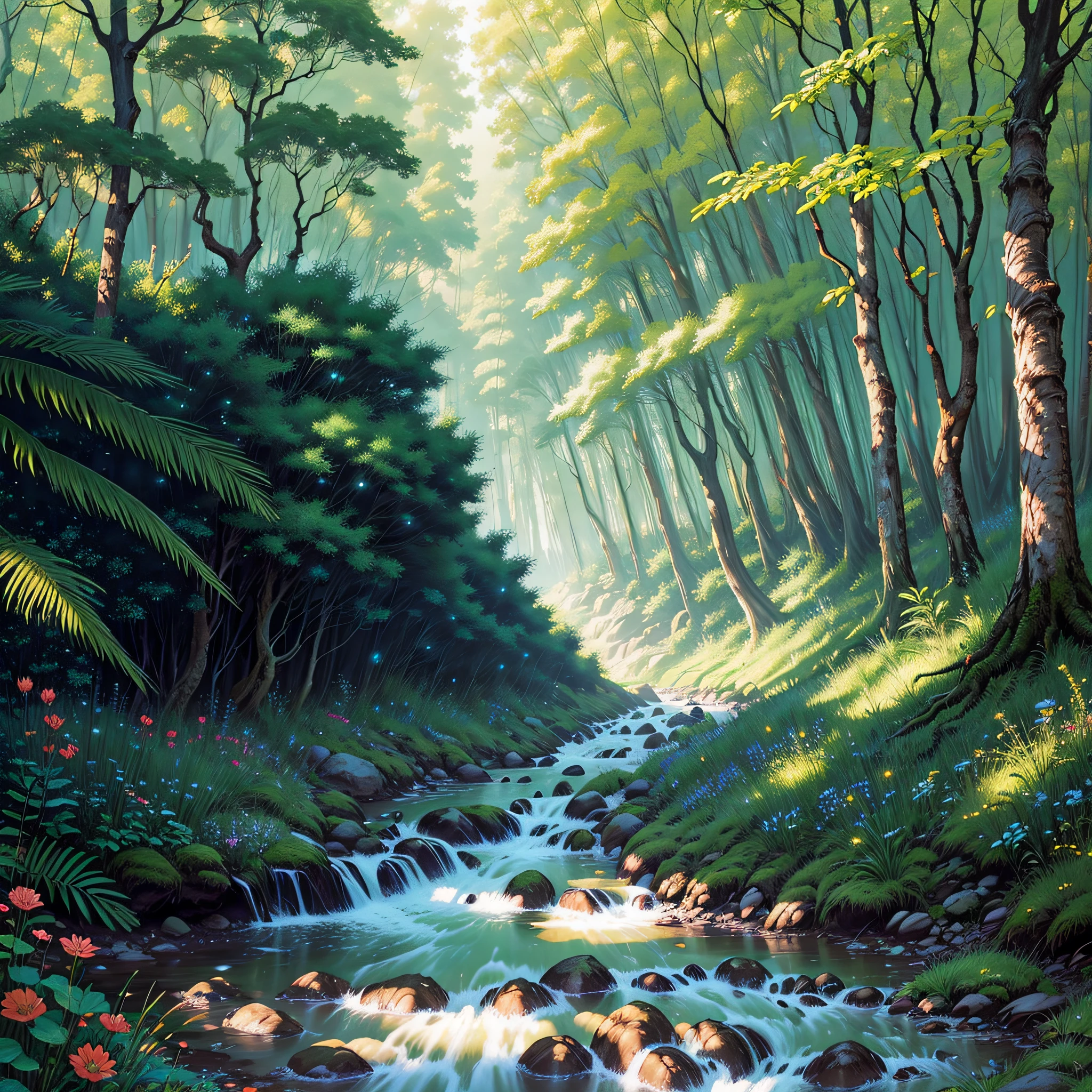 forest with beautiful animals --auto --s2