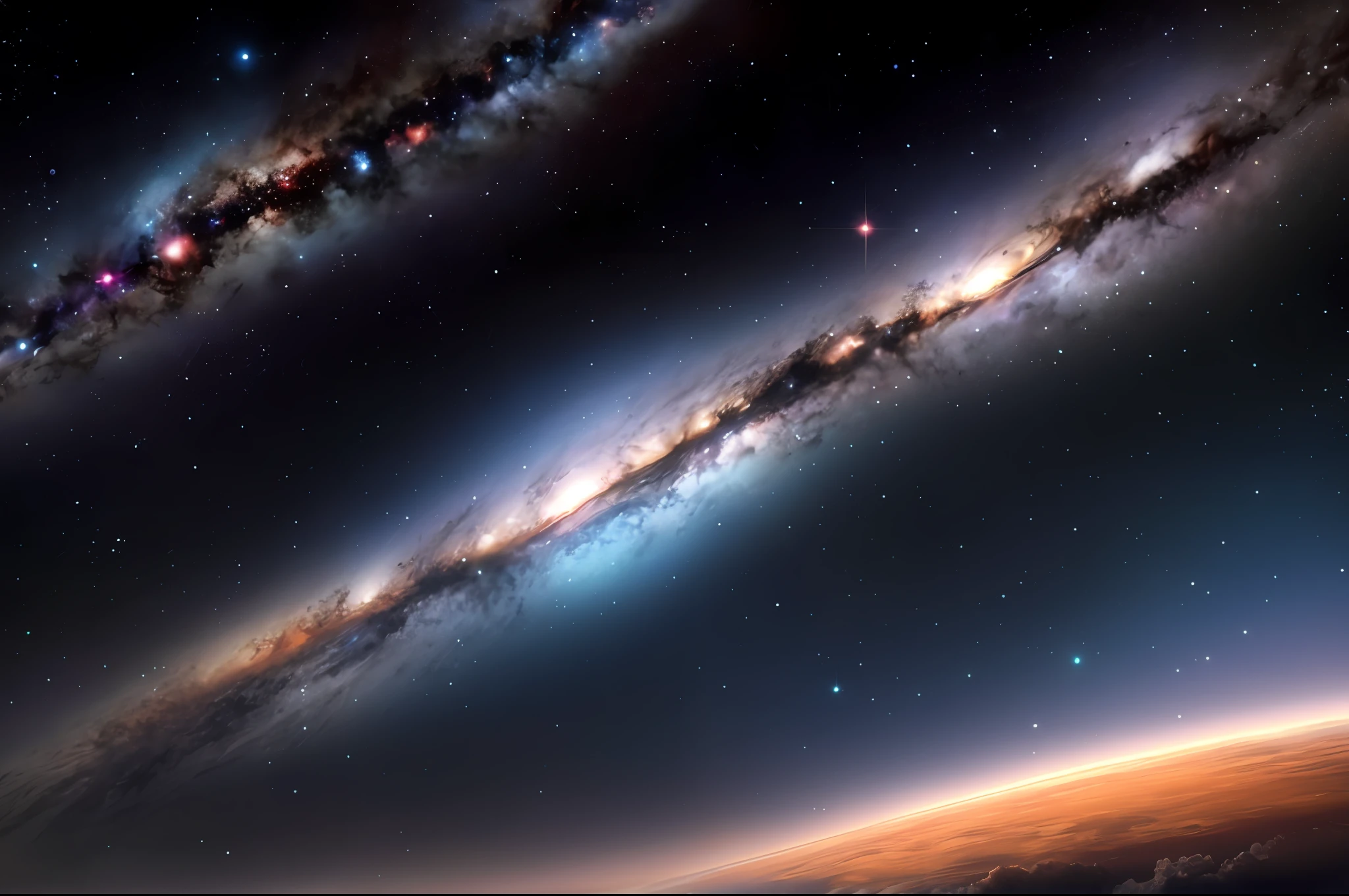 the moment of creation of the universe,-
