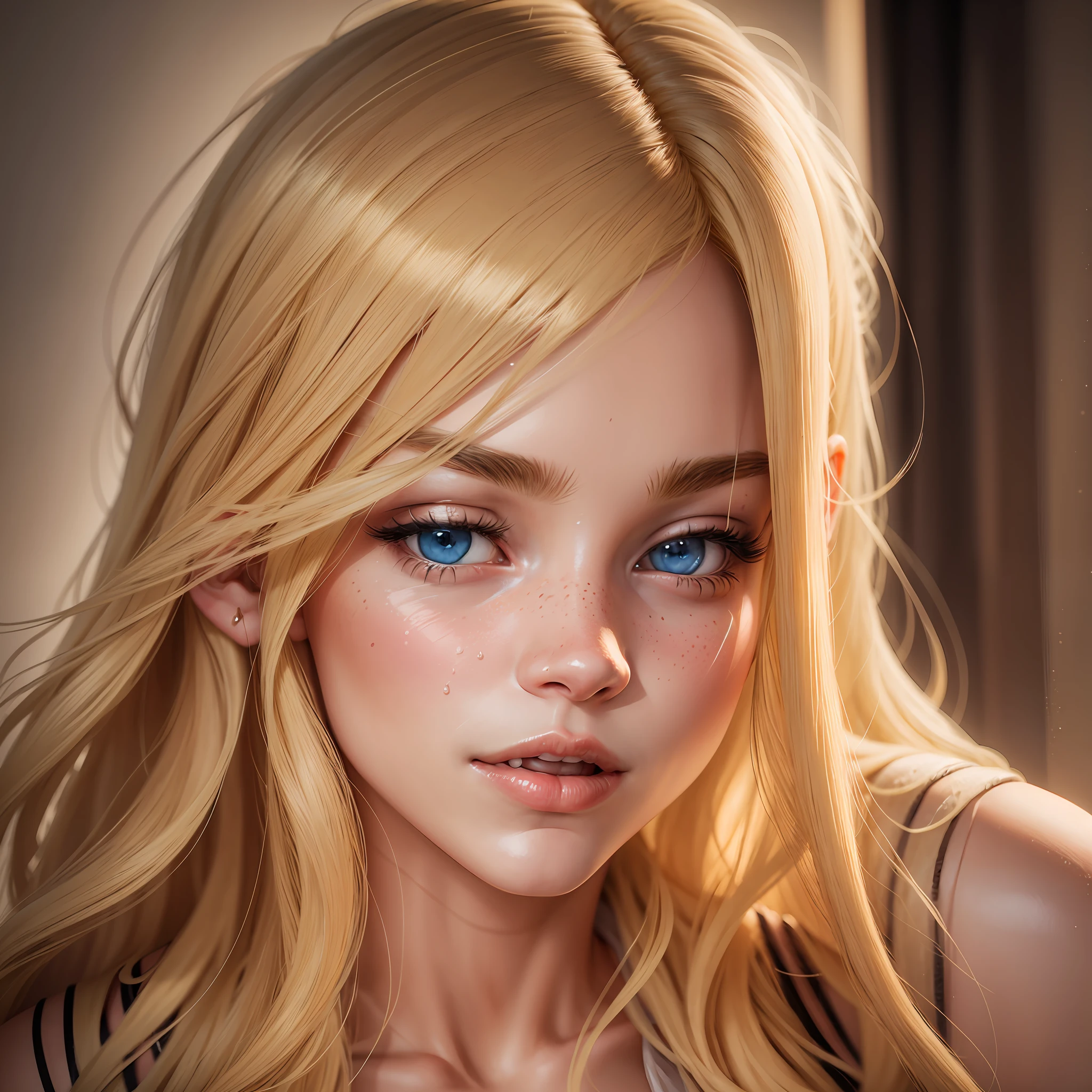 Image: 3d blonde, long hair, face --auto --s2