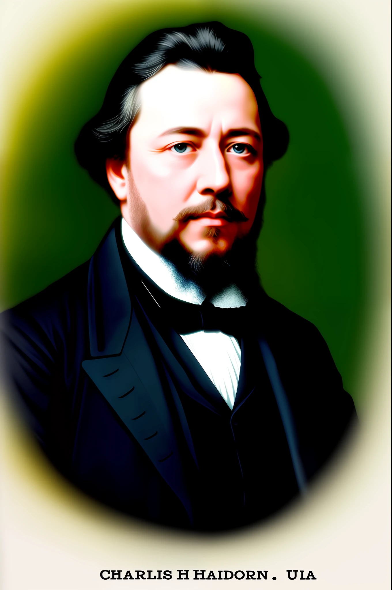 Charles Haddon Spurgeon ultra realistic, vivid and sharp colors