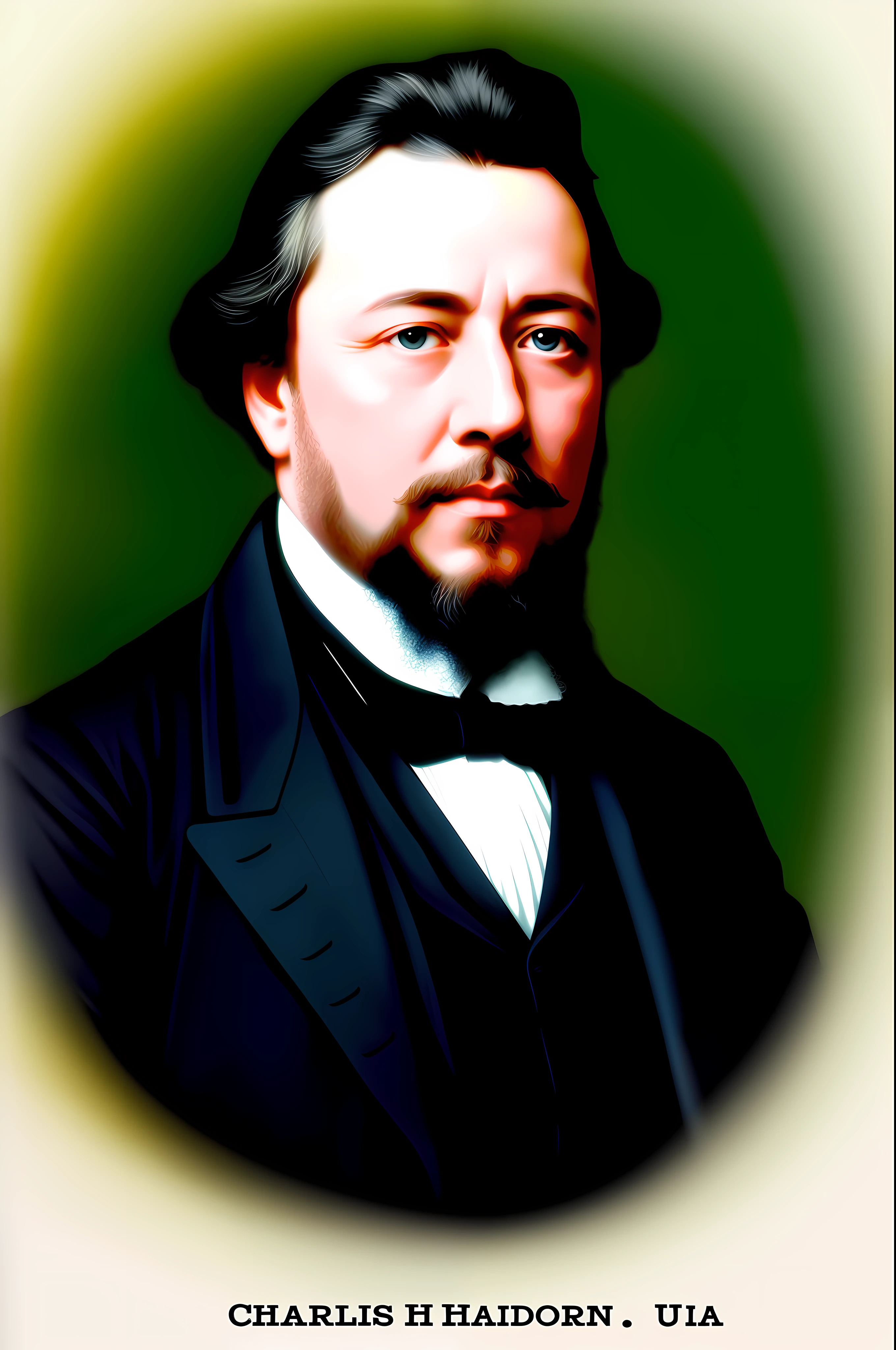 Charles Haddon Spurgeon ultra realistic, vivid and sharp colors