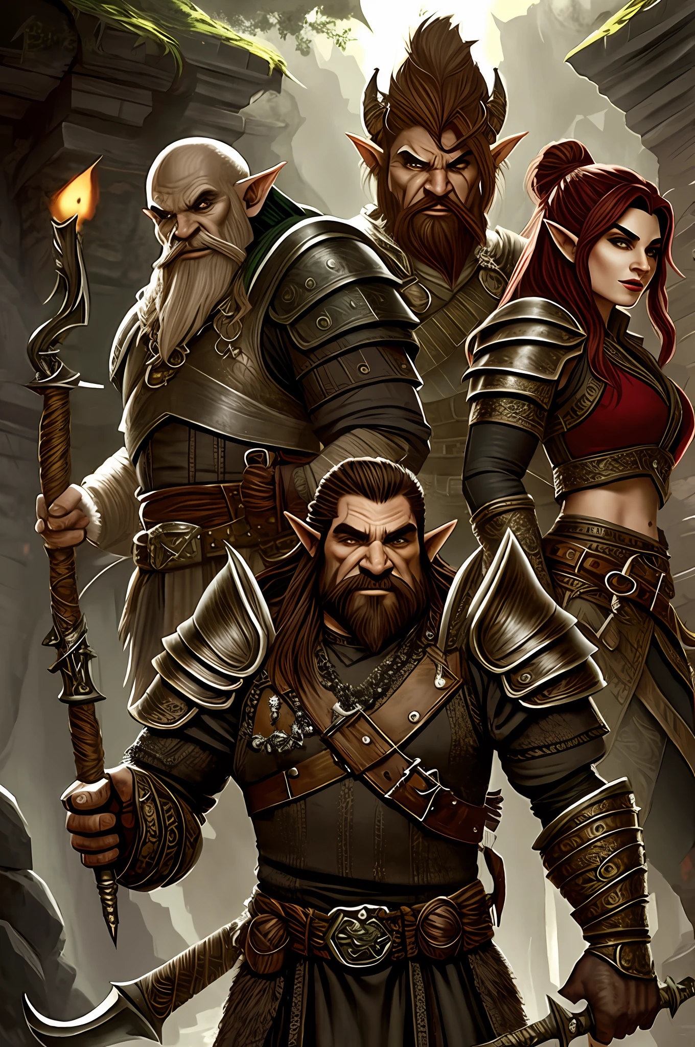{male|female}, {Dwarf|Elf|Halfling|Human|Dragonborn|Gnome|Half-elf|Half-orc|Tiefling|kobold|vampire|lich|orc|elemental|dwarf|druid|ghost|ghoul|gargoyle|imp}, (((SOLO))) DnD character, airbrush and {ink|watercolour}, fantasy DnD {guild|castle|dungeon|tavern|forest|temple|lair} background, best, astonishing, perfect, professional, award winning, masterpiece, high quality, intricate, good proportions, good composition, good shading, good anatomy, [:{mysterious|adventurous} mood:0.5], fantasy art, (natural colors), (complimentary colors:0.15), (realistic:1.25), (detailed armor, detailed clothing),
