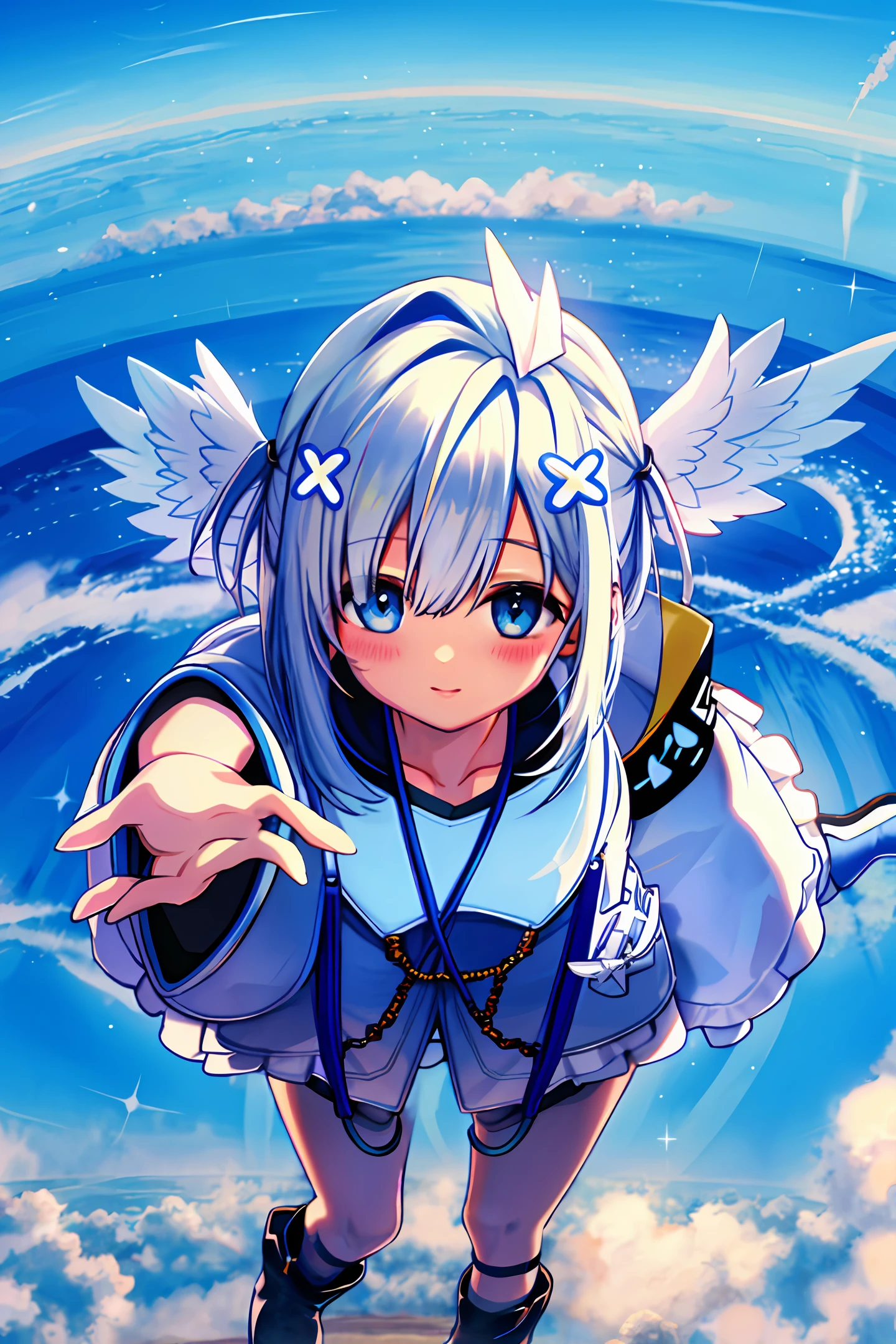 From heaven, gamer, angel, sky