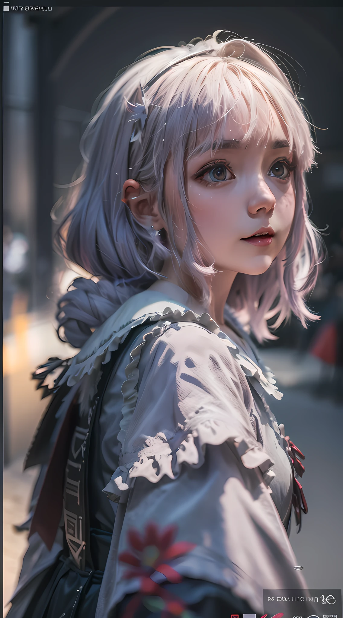 girl, solid color background, super detail, anime, look at audience, high detail, art station seraflur, art, 3d, c4d, blender, oc renderer, cinematic lighting, ultra high definition, 3d rendering, divine, movie, edge lighting, soft focus, light and dark contrast, 8k, best quality