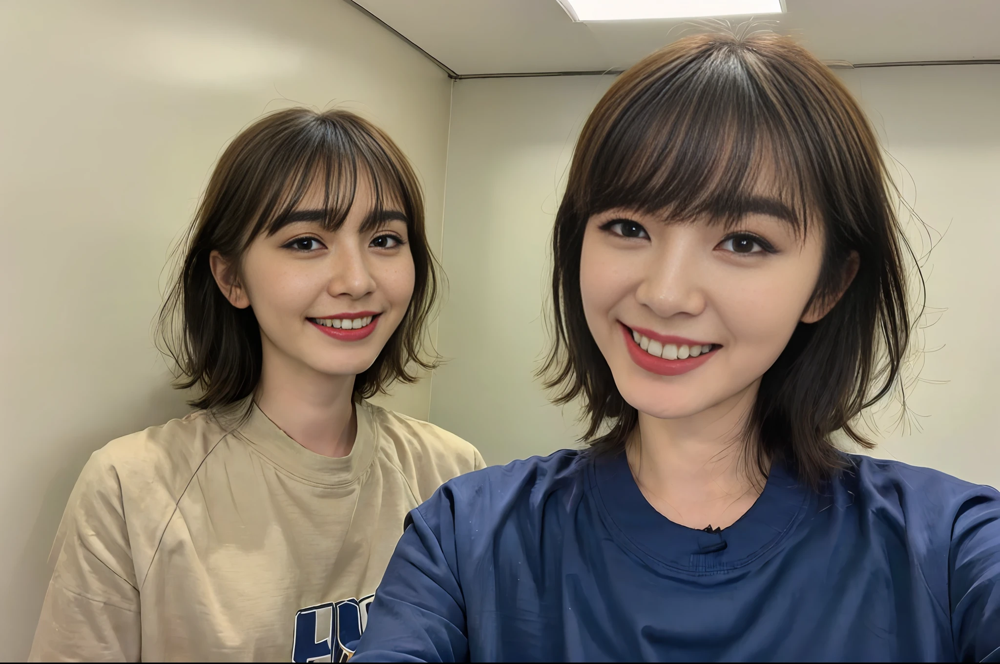 ((Best quality, 8k, Masterpiece :1.3)),photo realistic,studying at class of university,1 girl,extremely detailed eyes,ultra-detailed,soft lighting,looking at viewer,healthy,sporty,positive thinking,wearing business casual shirt,sitting and making memo on note in class room, creative woman,intelligent woman,highly educated woman, well msnnered woman,short hair,black hair,smile