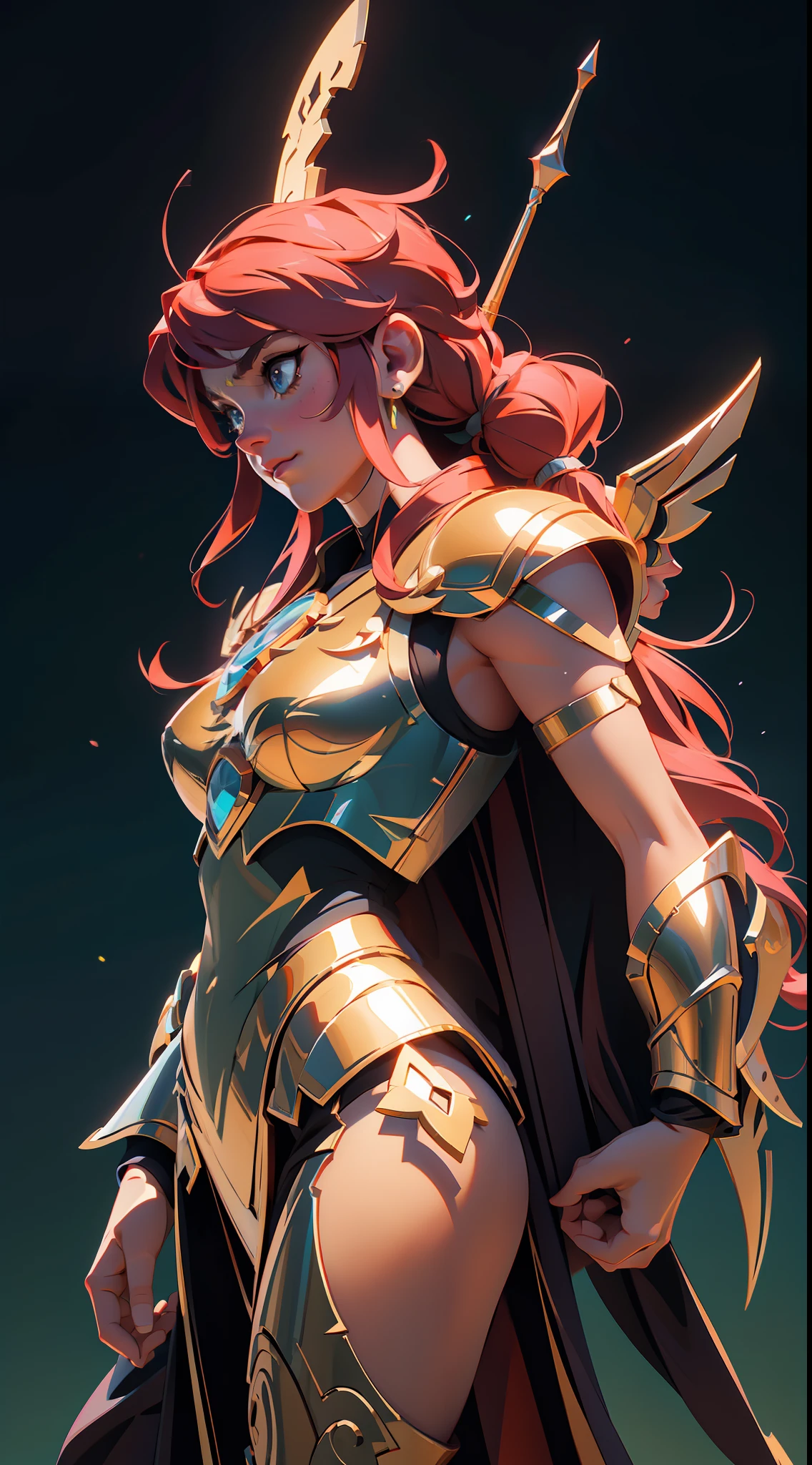 Saint Seiya Goddess Athena, wide angle, super highly detailed, professional digital painting, artstation, concept art, smooth, sharp focus, no blur, no dof, extreme illustration, Unreal Engine 5, Photorealism, HD quality, 8k resolution, cinema 4d, 3D, beautiful, cinematic
