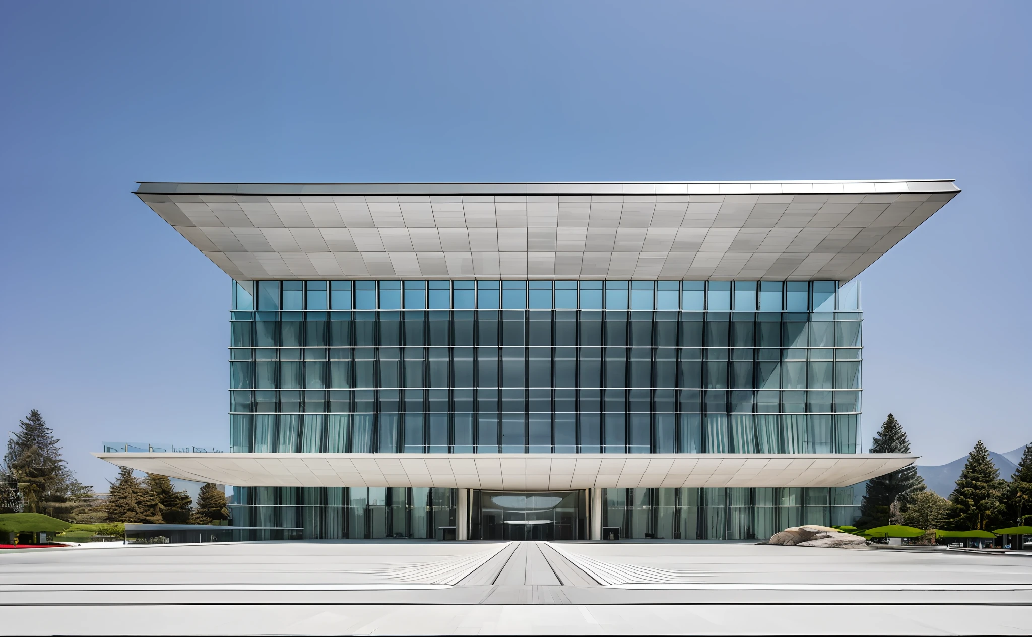 ((masterpiece, top quality)), 8K, Modern Architectural Style, Photorealistic Photography, David Chipper Field, Ultra Detailed Photography, Single Box, Digital 3D Rendering of Building,Beijing National Gymnasium, Bird's Nest