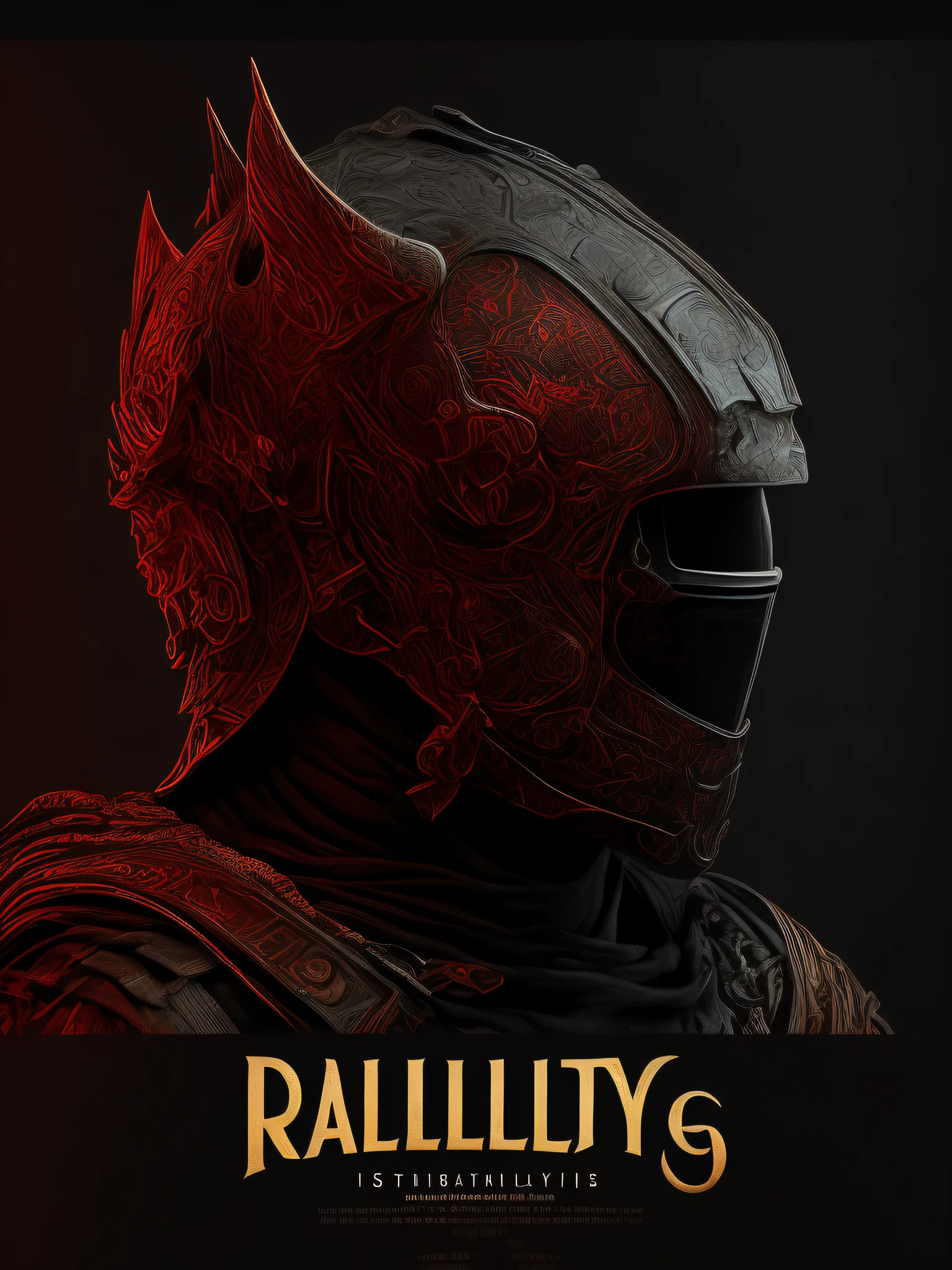 (Reality:1.3), Poster, Intricate Details, ((Movie Light)), Dog, Mix, Hype Reality, Horror, Dark Fantasy\(Style\), Detailed Armor, Detailed Helmet,
(Fantasy Art Style: 0.8), (Redshift Style: 1.1), (Analog Style: 1.1), (Warm Backlight) ++, (Dark Tones)++ Realistic, Highly Detailed, Hasselblad, 45 degrees, Gigapixels,