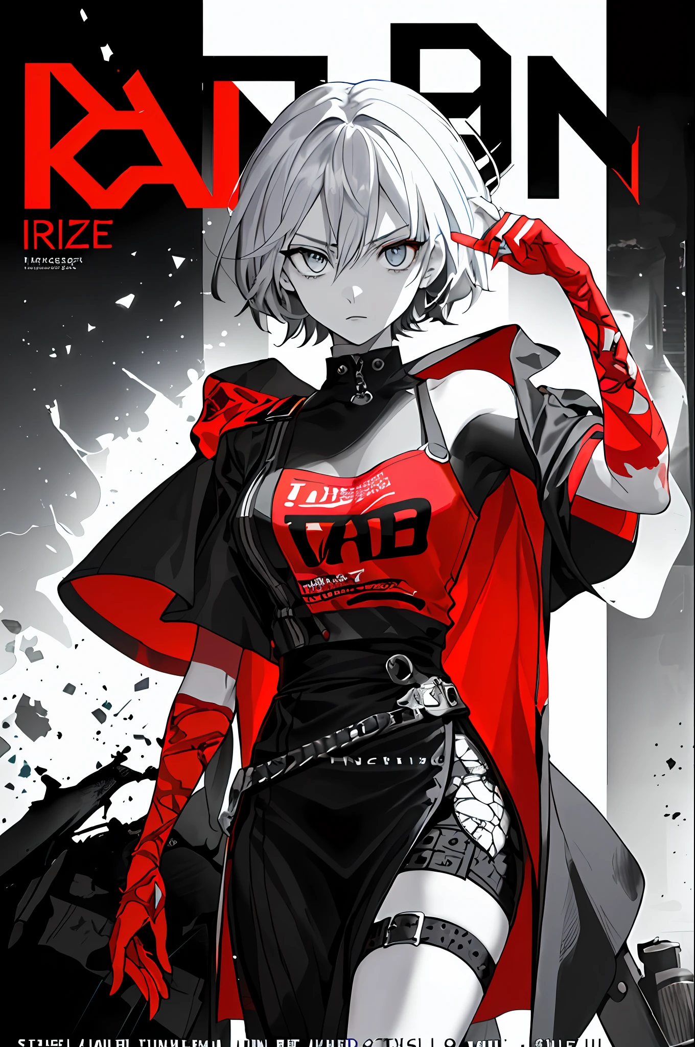 ((((dramatic))), (((gritty))), (((intense))) film poster featuring a young woman as the central character. She stands confidently in the center of the poster, wearing a stylish and edgy outfit, with a determined expression on her face. The background is dark and gritty, with a sense of danger and intensity. The text is bold and attention-grabbing, with a catchy tagline that adds to the overall feeling of drama and excitement. The color palette is mainly dark with splashes of vibrant colors, giving the poster a dynamic and visually striking appearance,tachi-e
(magazine:1.3), (cover-style:1.3), fashionable, woman, vibrant, outfit, posing, front, colorful, dynamic, background, elements, confident, expression, holding, statement, accessory, majestic, coiled, around, touch, scene, text, cover, bold, attention-grabbing, title, stylish, font, catchy, headline, larger, striking, modern, trendy, focus, fashion,