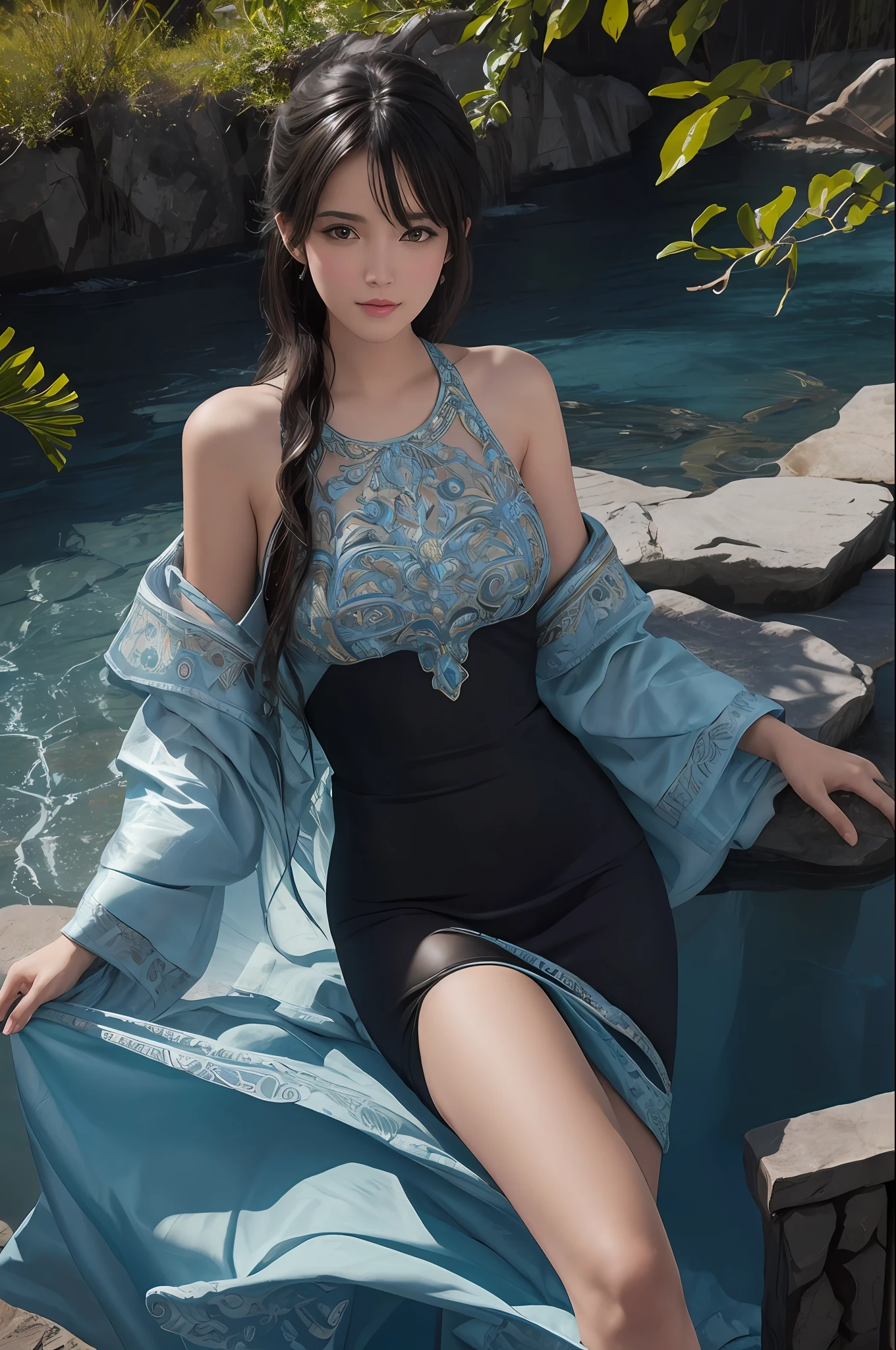 (Masterpiece: 1.3), (8k, photorealistic, RAW photo, best quality: 1.4), (1girl), beautiful face, (realistic face), (black hair), beautiful hairstyle, realistic eyes, beautiful detail eyes, (realistic skin), beautiful skin, absurdity, attractive, ultra high-resolution, ultra-realistic, high definition, golden ratio, whole body, legs crossed, showing soles