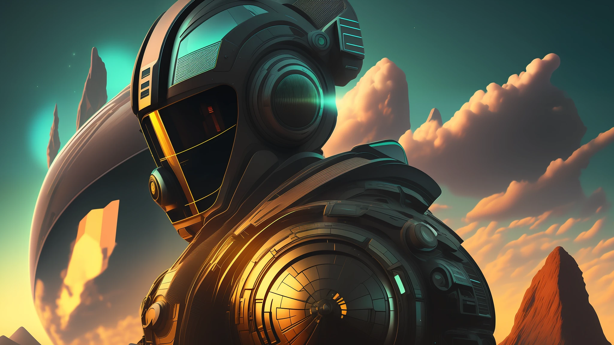 [2 x img seed] + "in the style of sci-fi --auto --s2