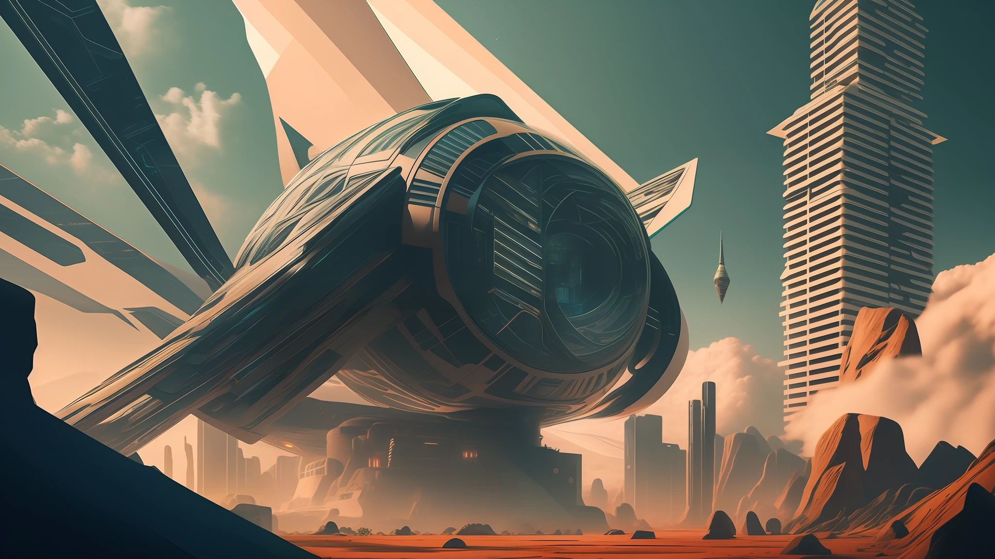[2 x img seed] + "in the style of sci-fi --auto --s2