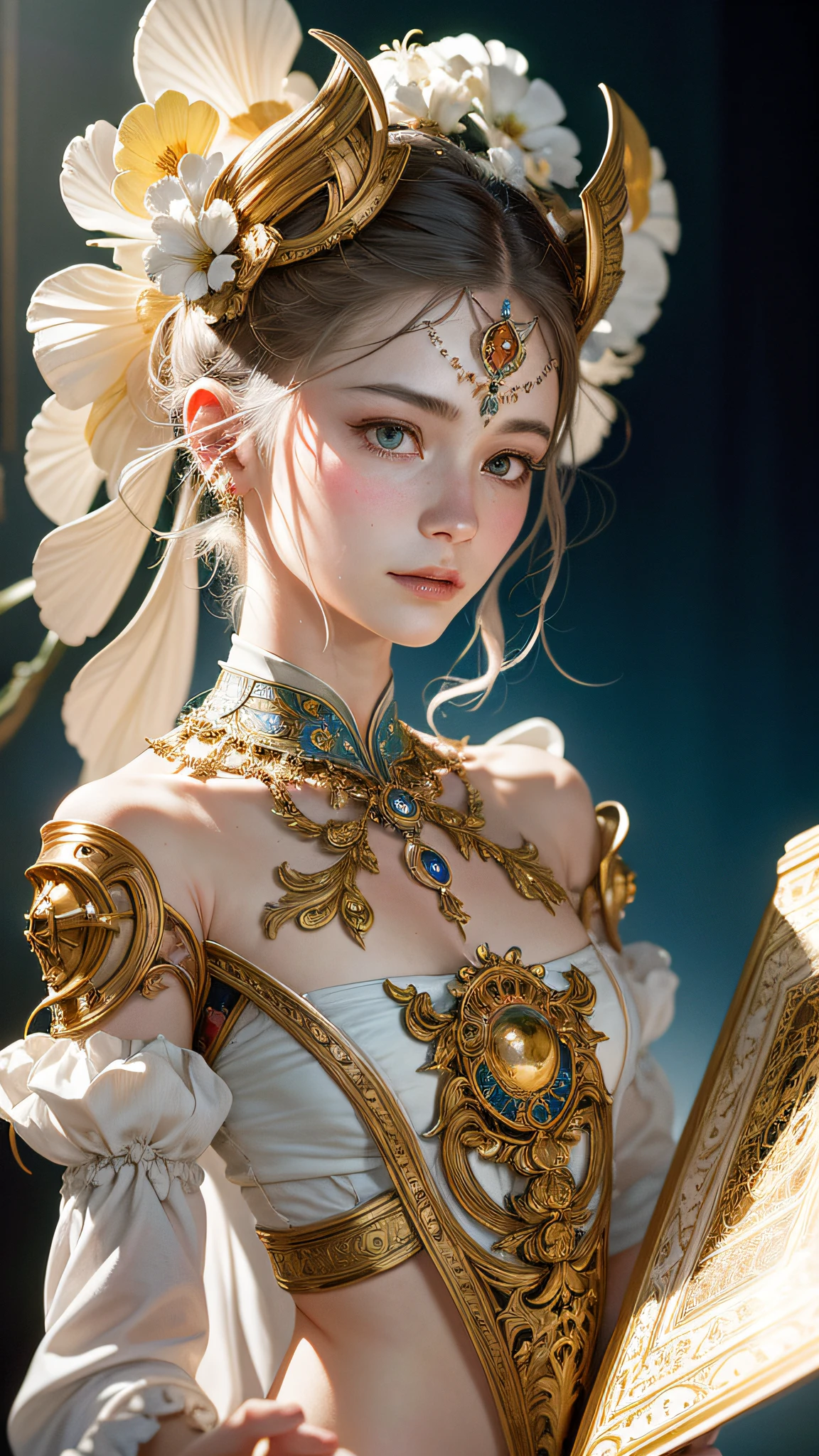 portrait of the most beautiful form of chaos, elegant, a brutalist designed, vivid colours, romanticism, by james jean, roby dwi antono, ross tran, francis bacon, michal mraz, adrian ghenie, petra cortright, gerhard richter, takato yamamoto, ashley wood, atmospheric, trending on artstation. 8 k masterpiece. (alphonse mucha style:1.2), 3d render, cgi, symetrical, octane render, 35mm, bokeh, 9:16, (intricate details:1.12), hdr, (intricate details, hyperdetailed:1.15), (natural skin texture, hyperrealism, soft light, sharp:1.5), rimlight, low, glowing
