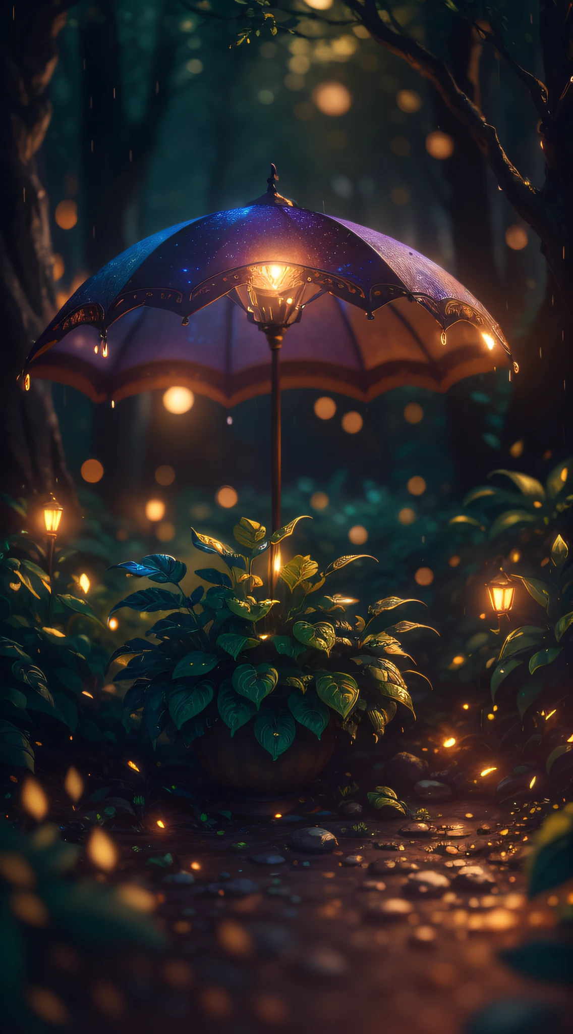 Masterpiece, best quality, (very detailed CG unified 8k wallpaper), dynamic lighting, (charming dark Night elf forest), dimly lit forest, meadow, bathed in dark and ethereal light, highlighting every intricate detail, adding dreamy quality to the scene, mysterious times, dreamy details, rainy weather, mysterious, warm and friendly atmosphere, atmospheric dust, Underground Scattering, Light Tracing, Depth of Field, Bokeh, Vivid Colors, Cinema-like hard Lighting, Realistic Shadows, Beautiful Glowing Details, Film, Octane rendering, Light Tracing, Concept Art, Reality, Unreal Engine 5 --auto --s2