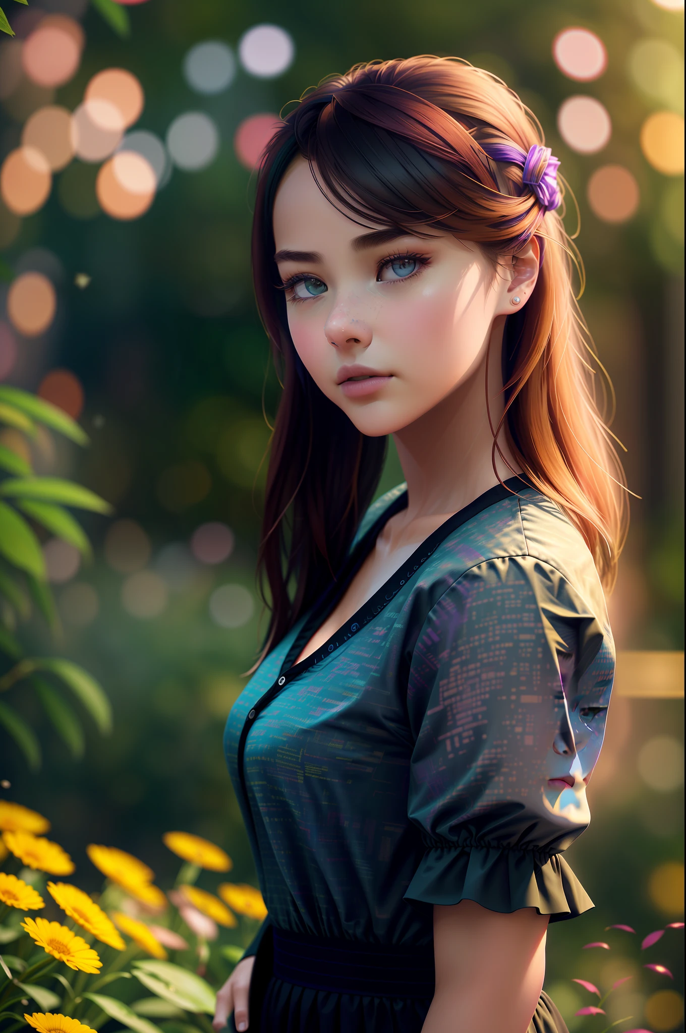 (High Detail RAW Color Photo Professional Close Photo), (Realistic, Photorealistic: 1.37), (Best Shadow), (Best Illustration), (Ultra High Resolution, Very Detailed CG Unity 8K Wallpaper), (Physically Based Rendering), (Cinematic Lighting), (1 Girl: 1.5) (Bokeh: 1.4), (Good Shape), (Thin waist), (oval face), (broad shoulders), school uniform, selfie
