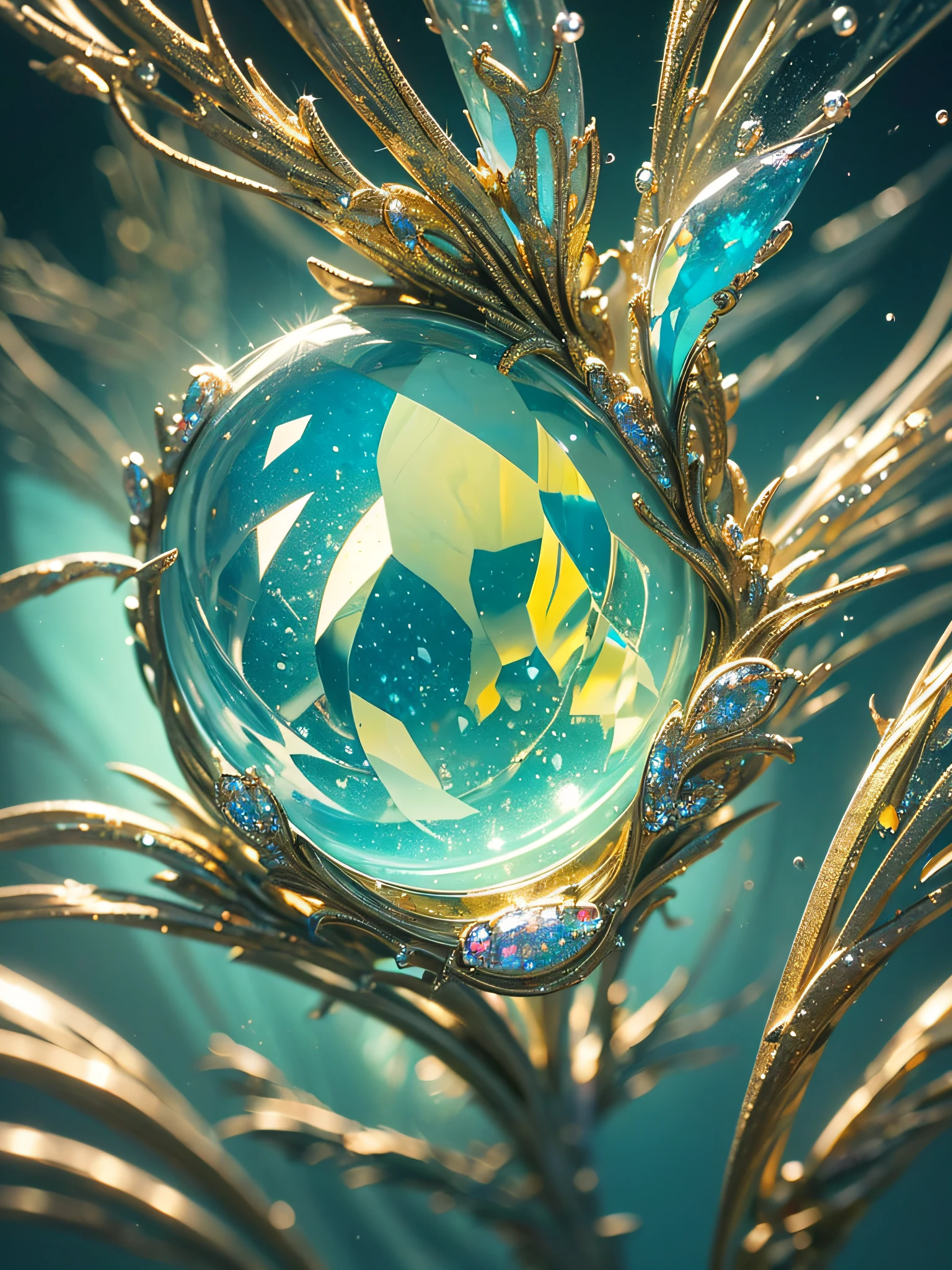 ((masterpiece)), (best quality), (high detail), Inspired by Miki Asai's macro photography, create a detailed extreme close-up of a realistic polished opal gemstone --auto --s2