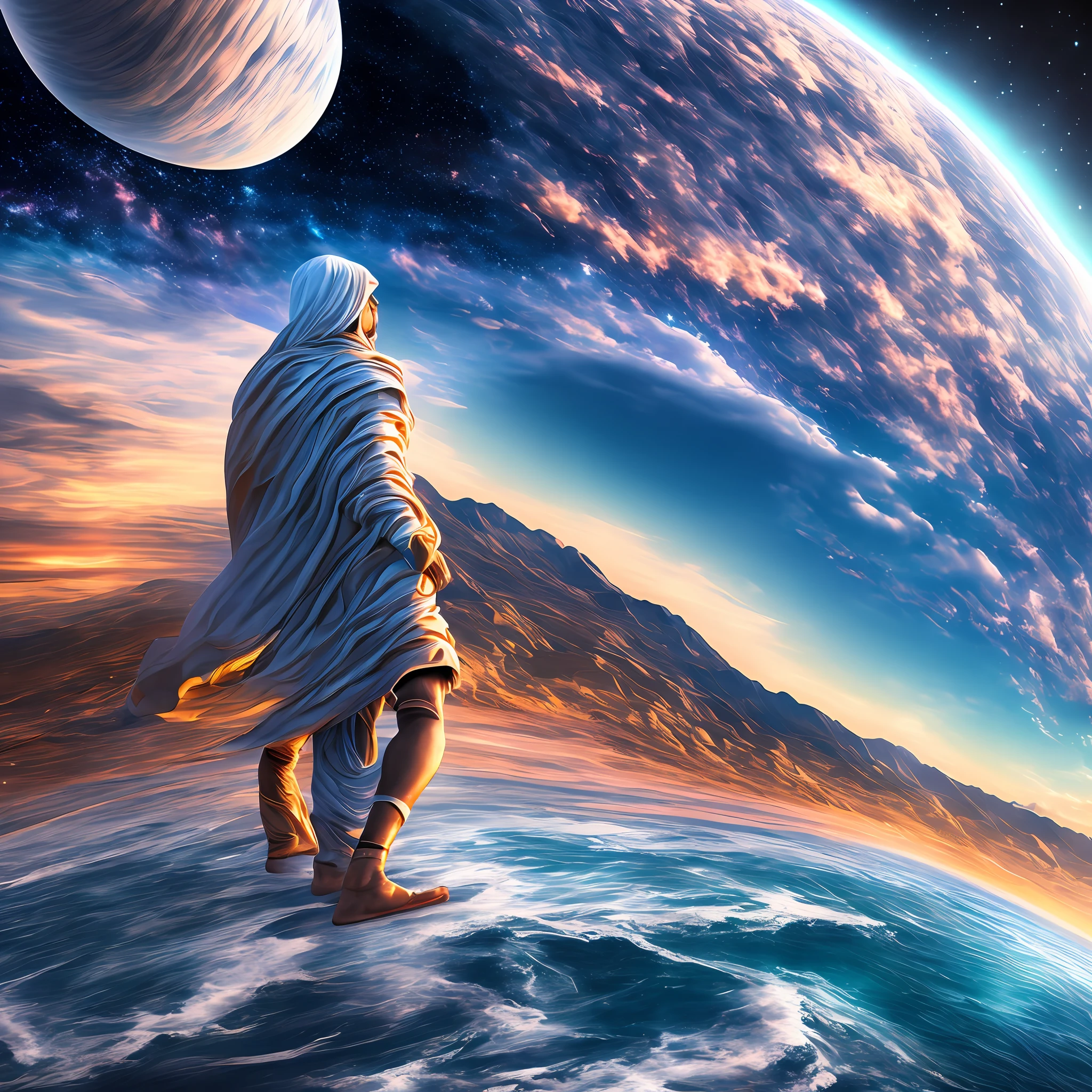 God created the heavens and the earth. 8k ultra realistic 4k realistic --auto --s2