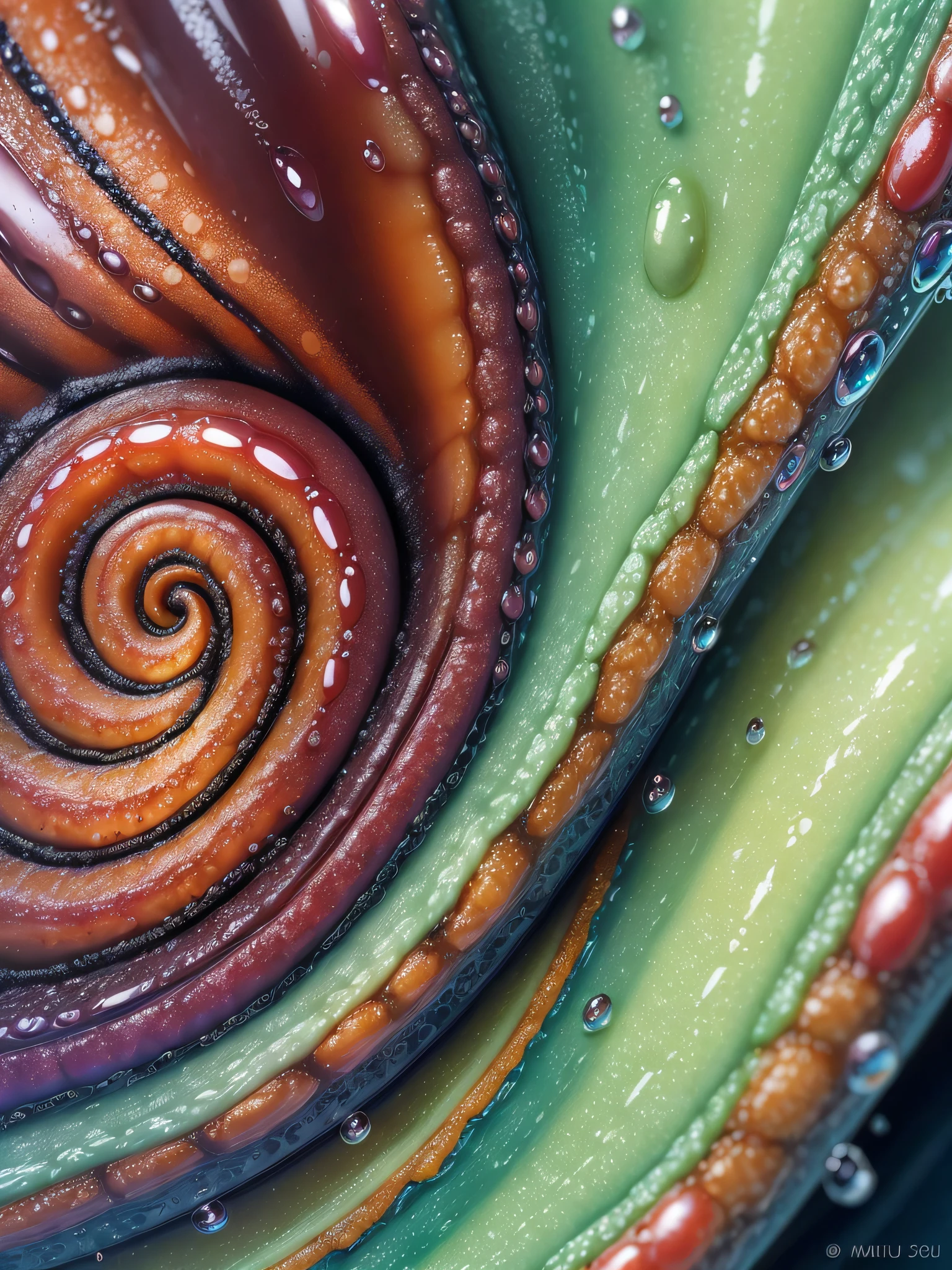 ((masterpiece)), (best quality), (high detail), Inspired by Miki Asai's macro photography, create a detailed extreme close-up of a liquid lava --auto --s2