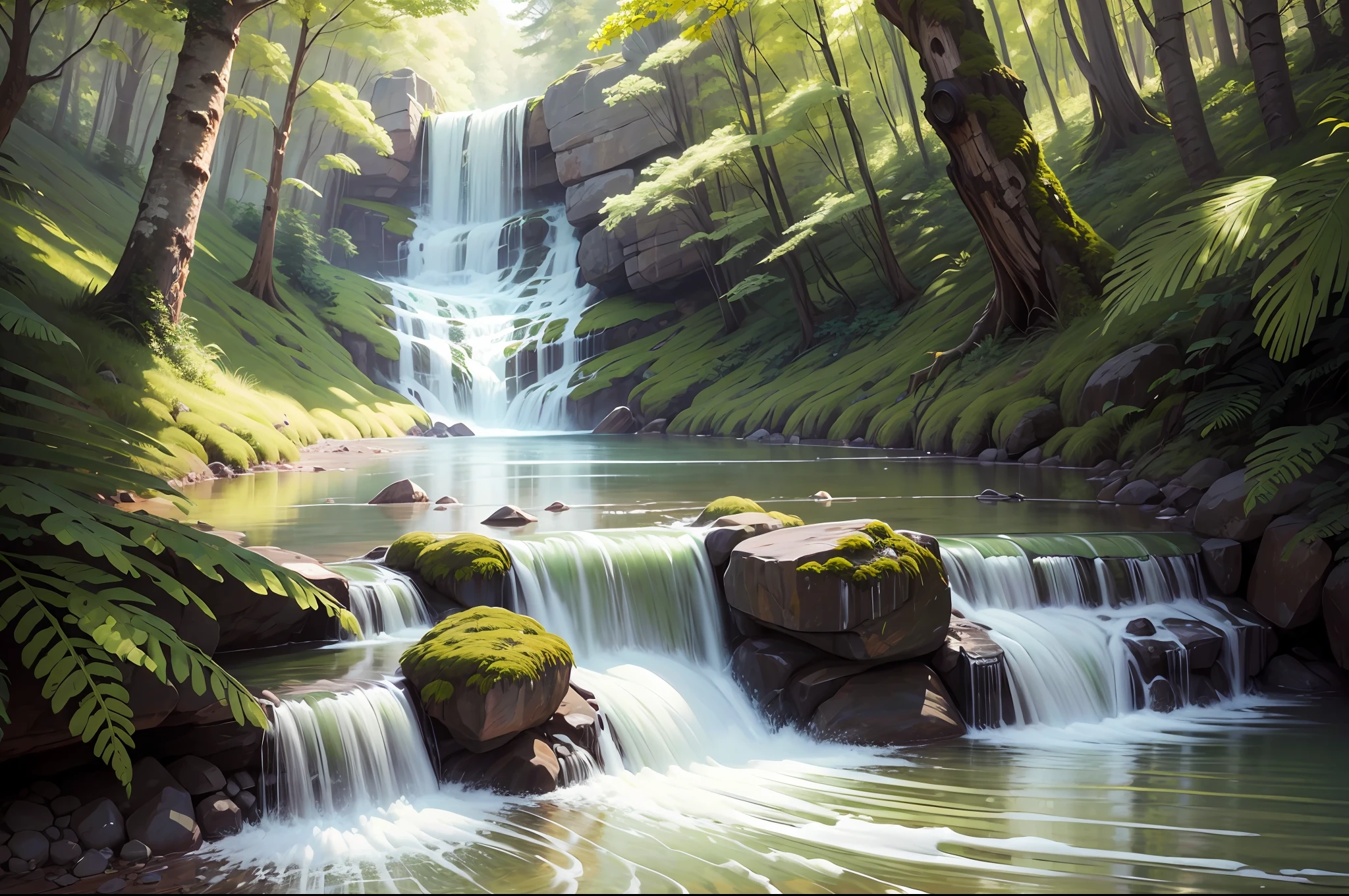 (detail-rich painting with a touch of realism to showcase the beauty of nature) --auto --s2
