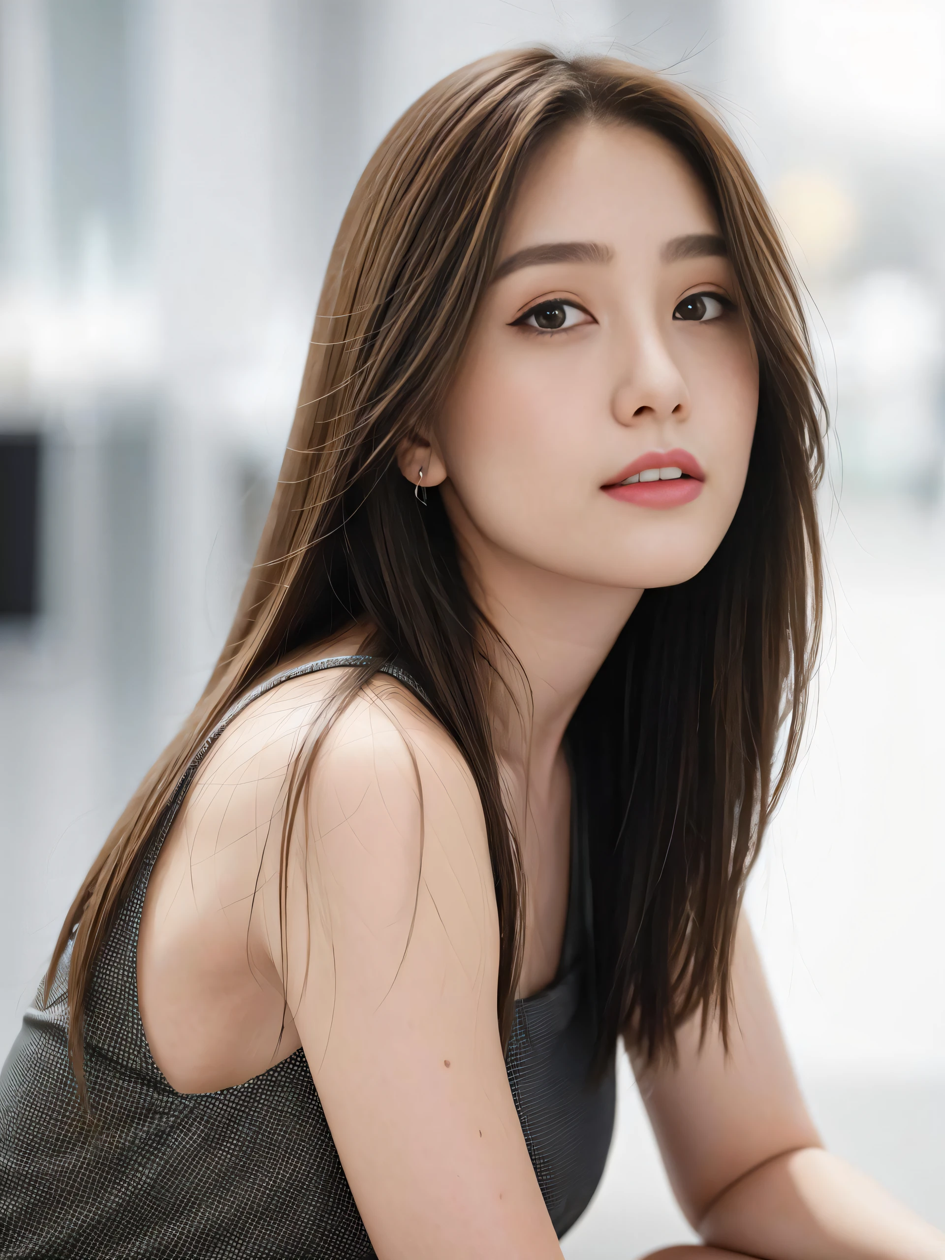 24yo,
1girl, solo,beautiful detailed girl,urban beauty, detailed face,(detailed facial features), beautiful face,
masterpiece, best quality,raw photo, realistic,highlight and shadow,HDR, professional light,highres,
pale skin, (full body),depth of field
(dress, open slightly,tug),
soft lips,
(floating hair),
(sexy face), (smile),
(detailed eyes:1.0) ,(looking at camera:0.6),
(sexy pose),
(random color bar),