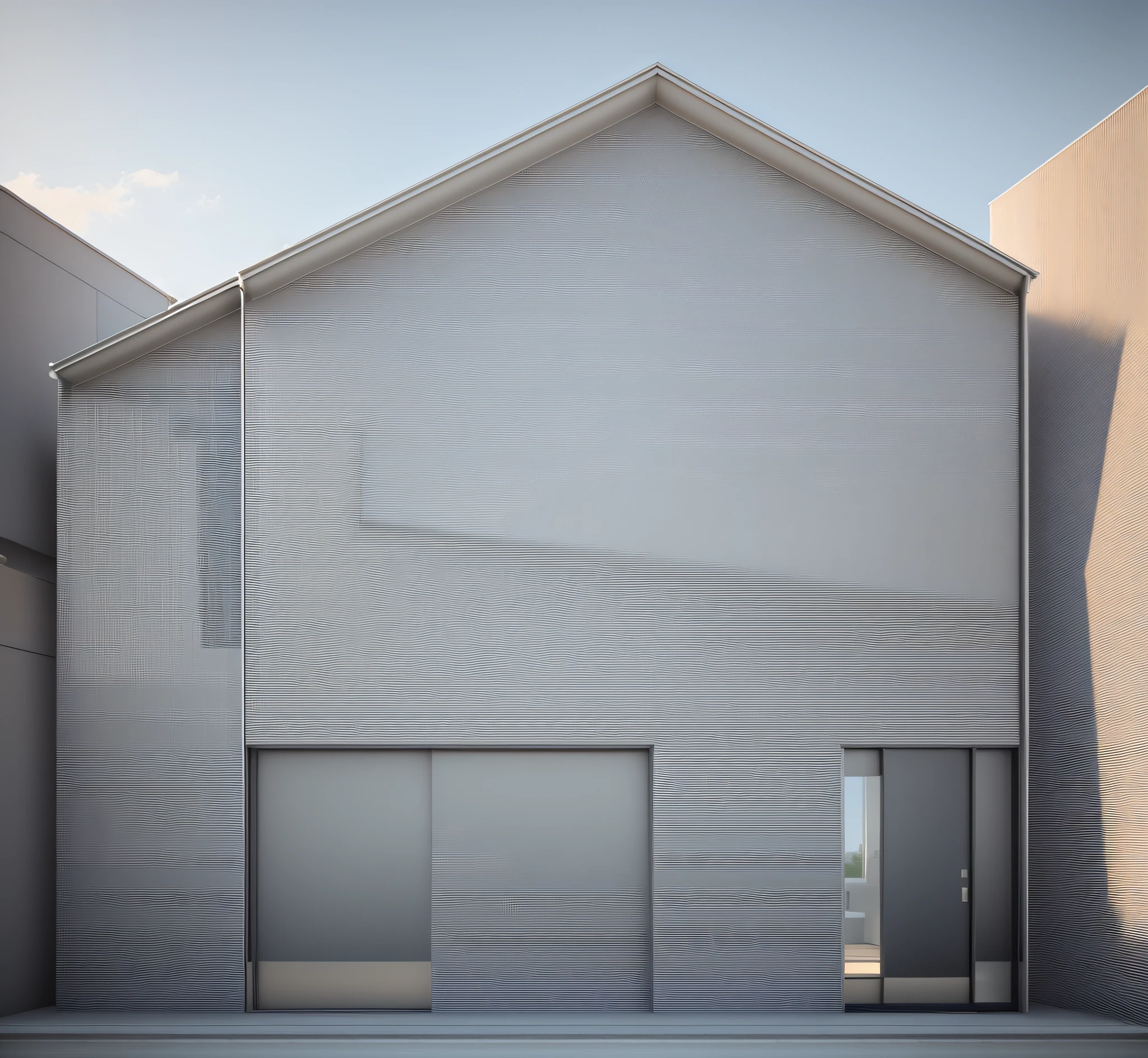 2 storey house rendering with entrance door and big window, concept house, exterior design, 3/4 view realistic, front elevation, Vue 3d render, front view, 3/4 view, 3/4 view, overall architectural design, modern house, flat 2d, front perspective, detail rendering, 3d rendering, 3d rendering