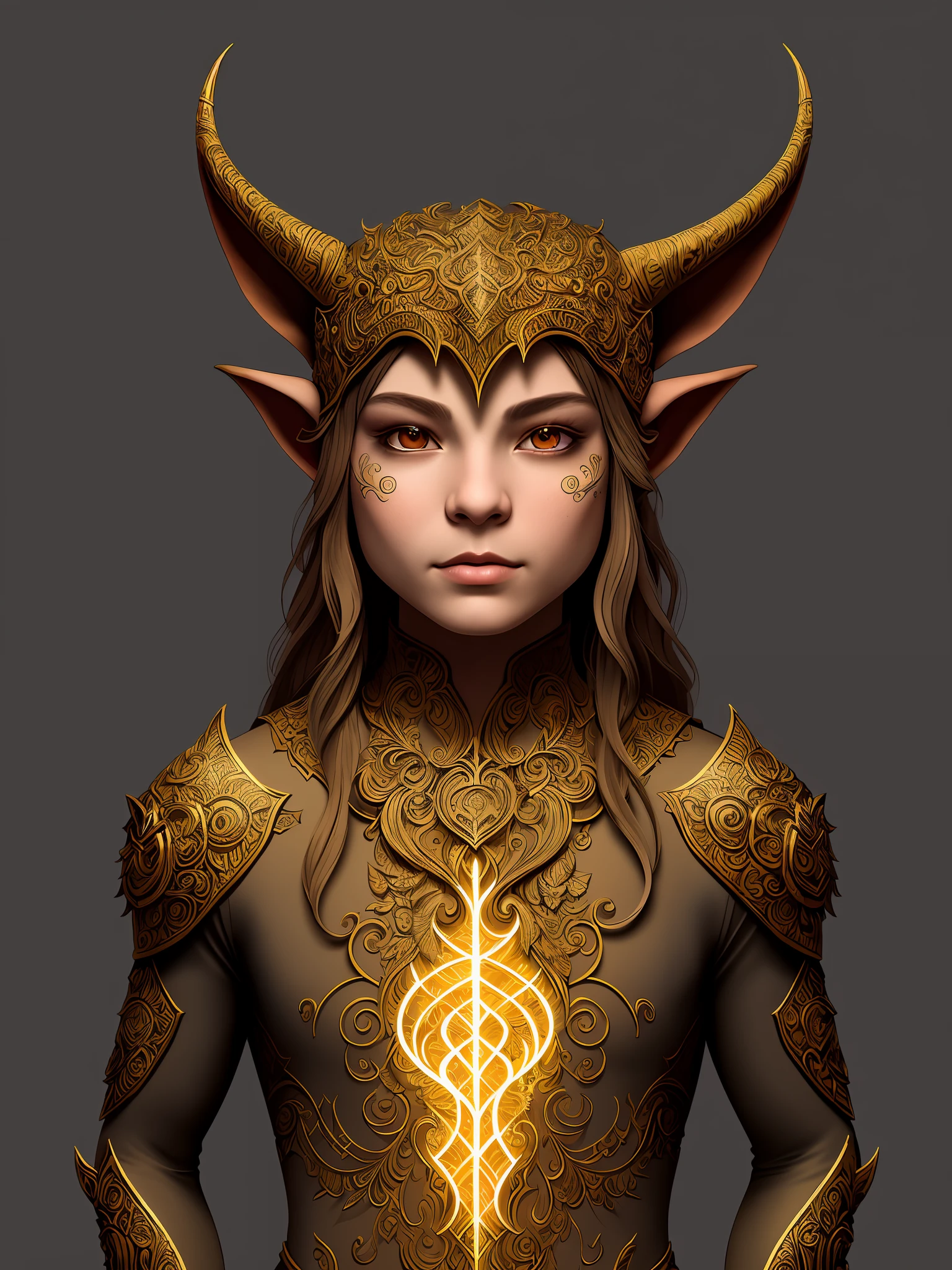 (Illustrator: 1. 3), dressed as a portrait of Goblin, ((full-body)) directional appearance, (intricate, fine detail, hyper-detailed), ultra-detailed, (backlight: 1. 2) Intricate, fantasy style