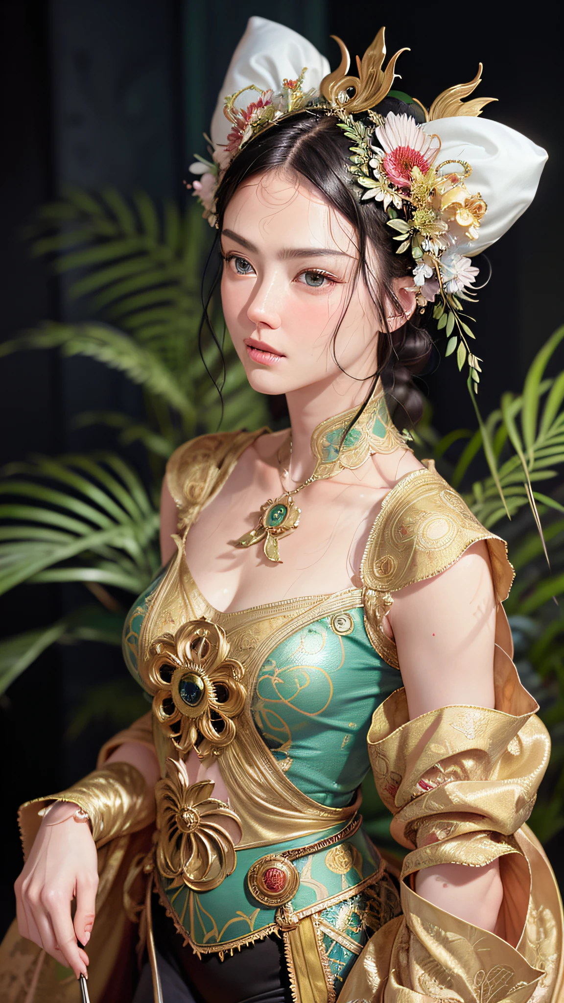 Portraits of the most beautiful chaotic forms, elegance, Fauvist design, bright colors, romanticism, by James Jean, Roby Dwi Antono, Ross Tran, Francis Bacon, Michal Mraz, Adrian Ghenie, Petra Cortright, Gerhard Richter, Takato, Yamamoto, Ashley Wood, Atmosphere, Trends on ArtStation. 8K masterpiece. (Alphonse Mucha Style:1.2), 3D Render, CGI, Symetrical, Octane Render, 35mm, Bokeh, 9:16, (Intricate Details:1.12), HDR, (Intricate Details, Hyperdetailed:1.15), (Natural Skin Texture, Hyperrealism, Soft Light, Sharp:1.5), rimlight, low, glowing, thigh