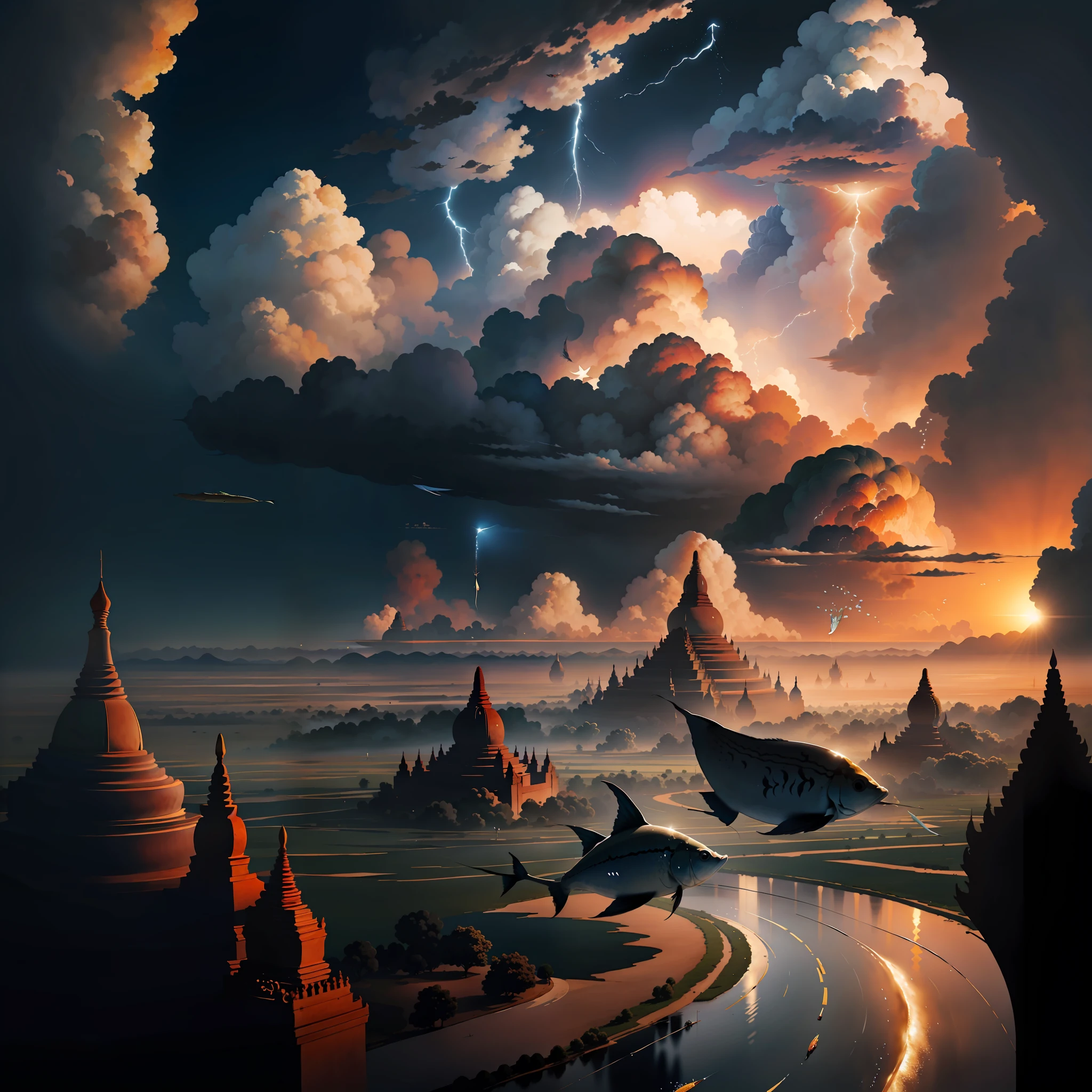 BAGAN, FISH IN THE SKY