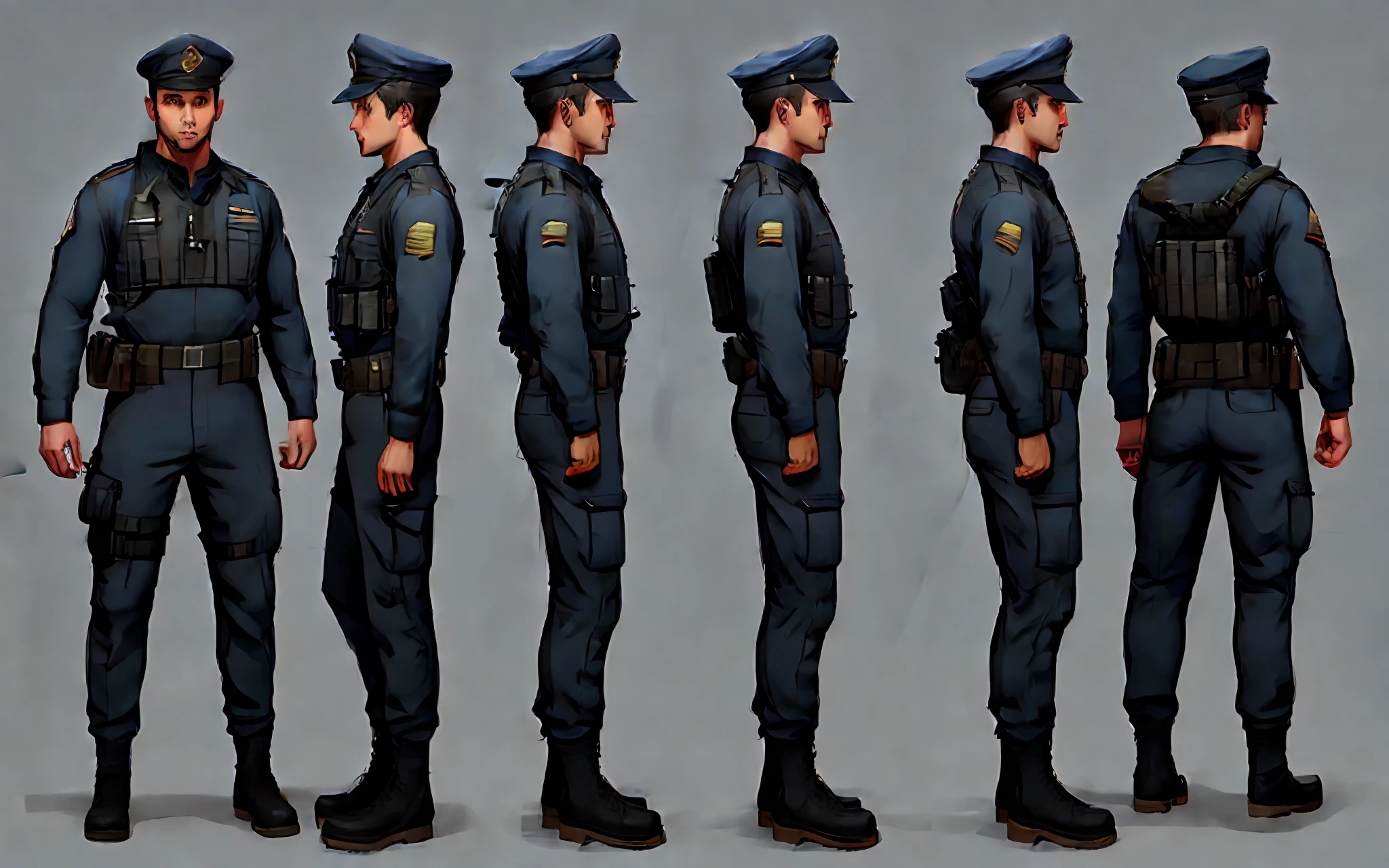 A military man with a gun