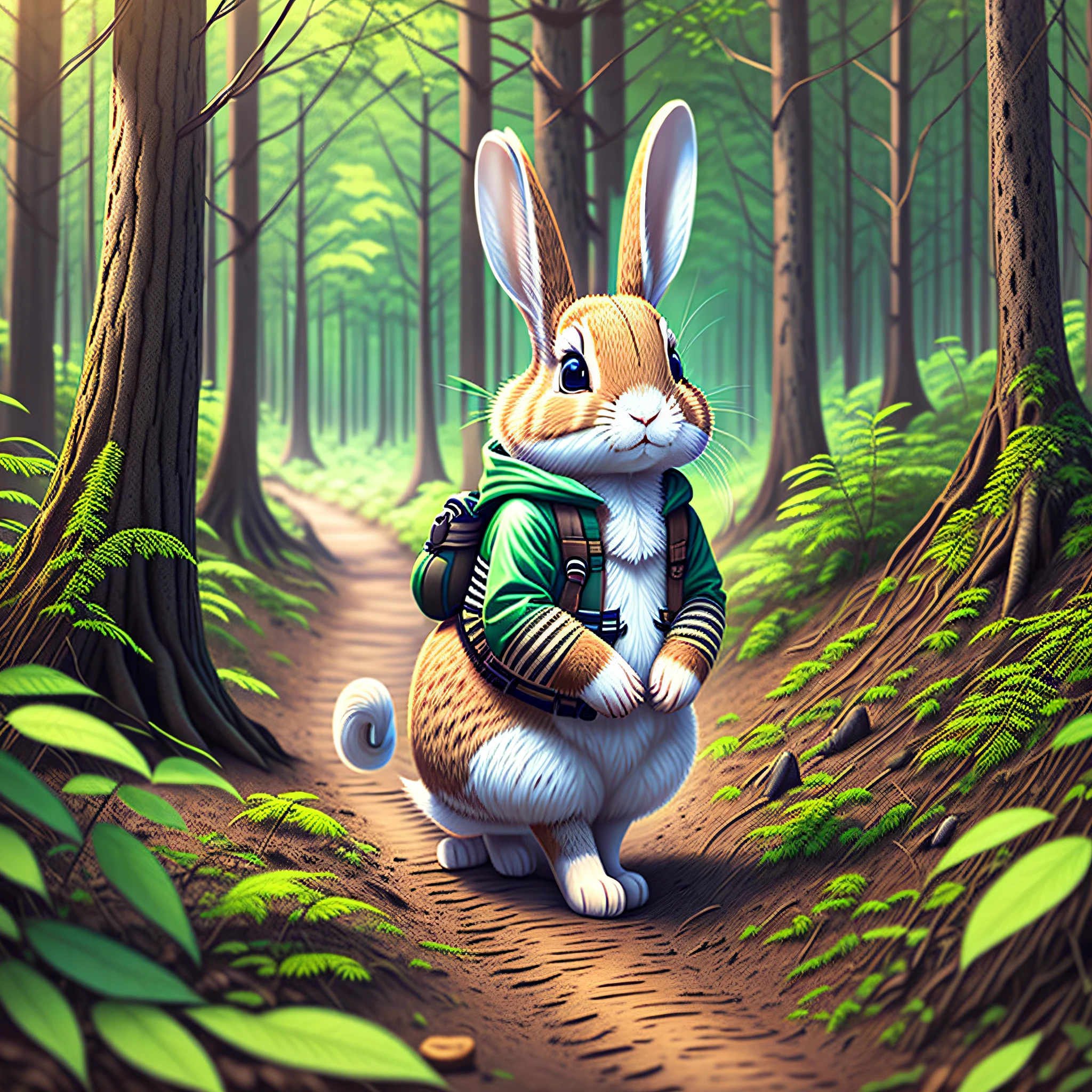 Adventurous rabbit in the forest --auto --s2
