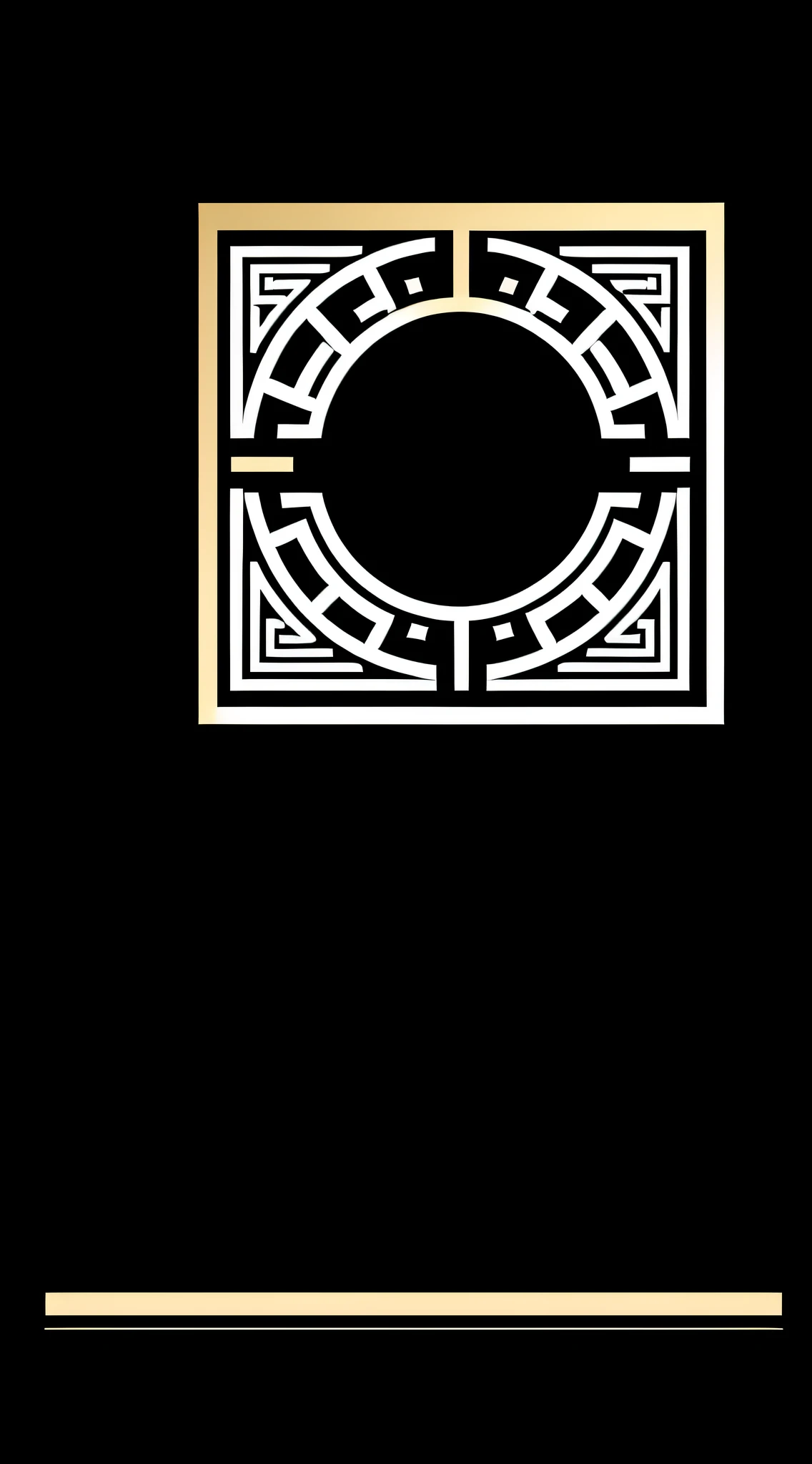 Minimalist design, only use color ((black, white and gold)), about ((GREEK CULTURE), simple, simple, minimalist, without many details, abstract, brief, essential.