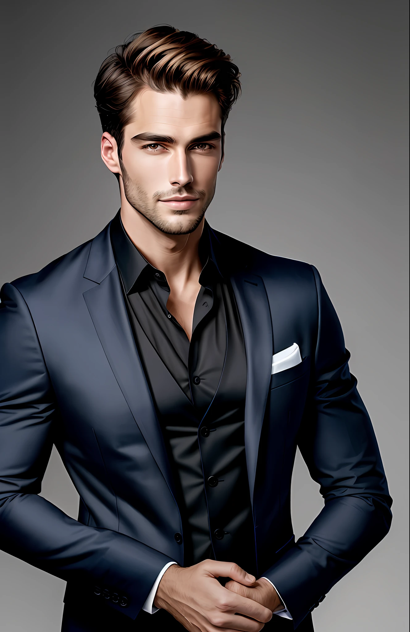 Man, handsome, modern
