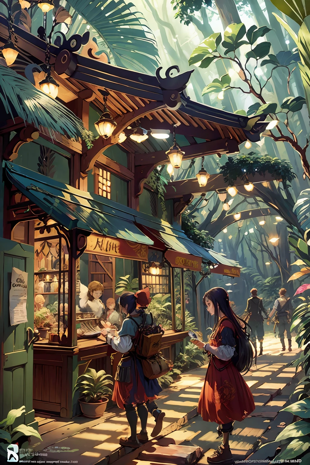 Digital illustration, detailed and intricate, of a dense jungle filled with exotic plants and animals, the sunlight filtering through the canopy creating a dappled effect. In the style of Yoshitaka Amano and Hayao Miyazaki, masterpiece, proportional, detailed, trending on artstation, beautiful lighting, realistic, intricate, award winning, 4k, highest quality
Award-winning, 4K digital painting in the style of Yoshitaka Amano. Detailed and intricate depiction of a zombie apocalypse, masterfully capturing the chaos and drama of the scene. Beautiful lighting and cinematic composition make this piece a true masterpiece, trending on artstation