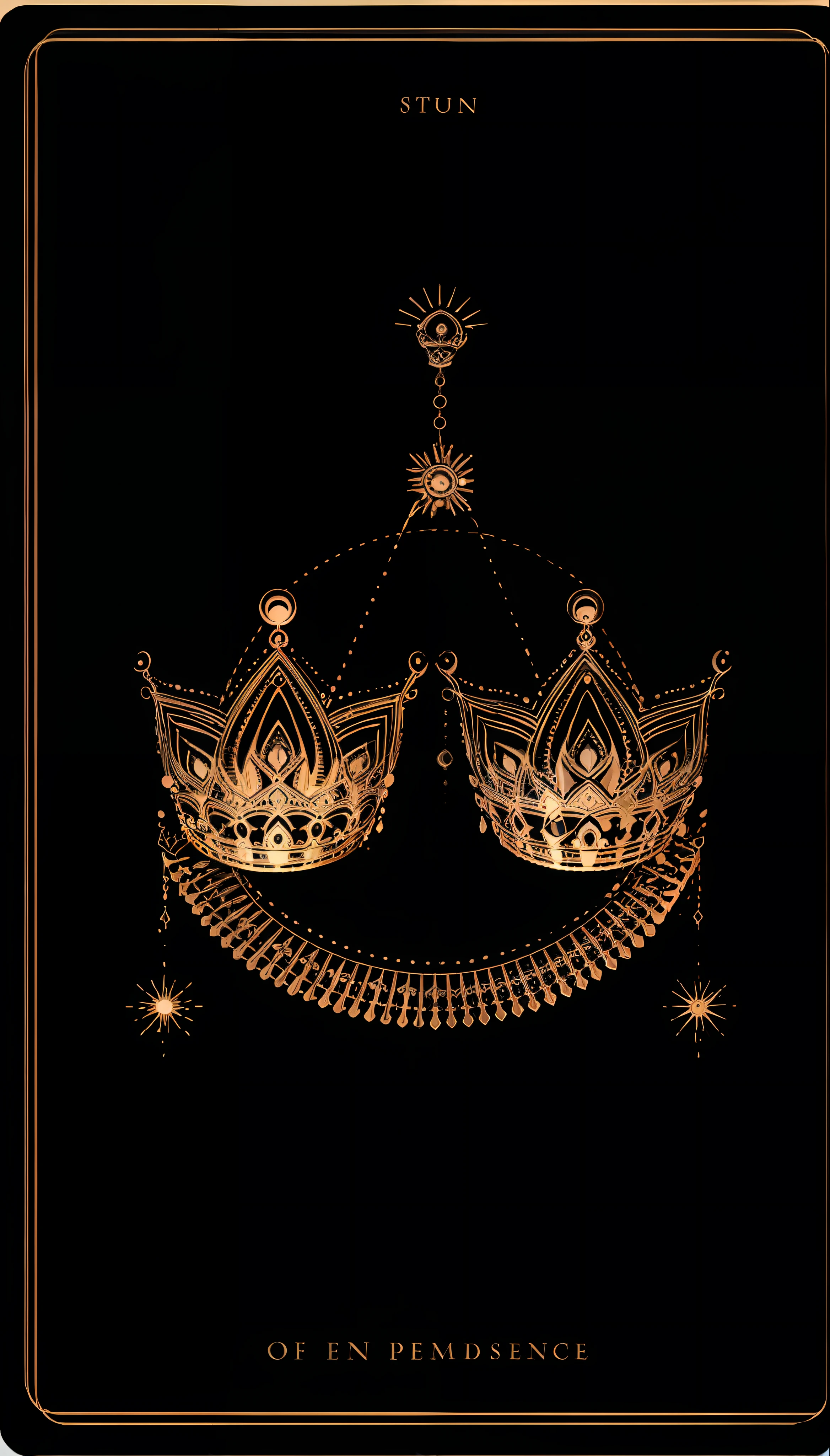 Soul Card, Line, ((Crown)), Star, Moon, No Man, Radiant Line