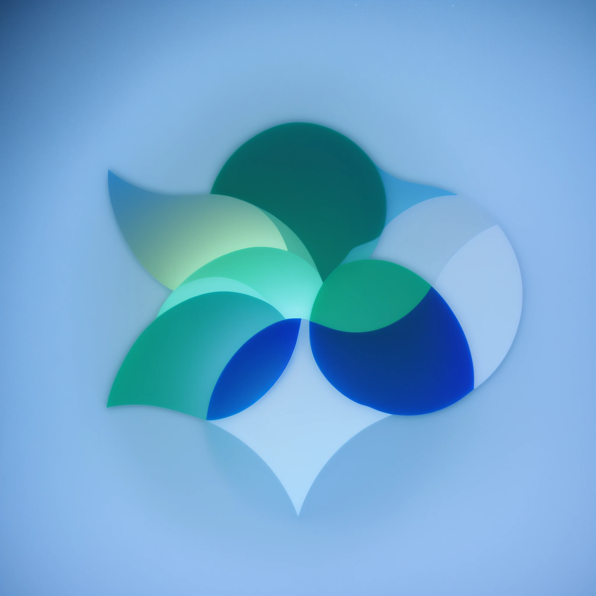 The theme is frosted, shaded at the intersection of circles