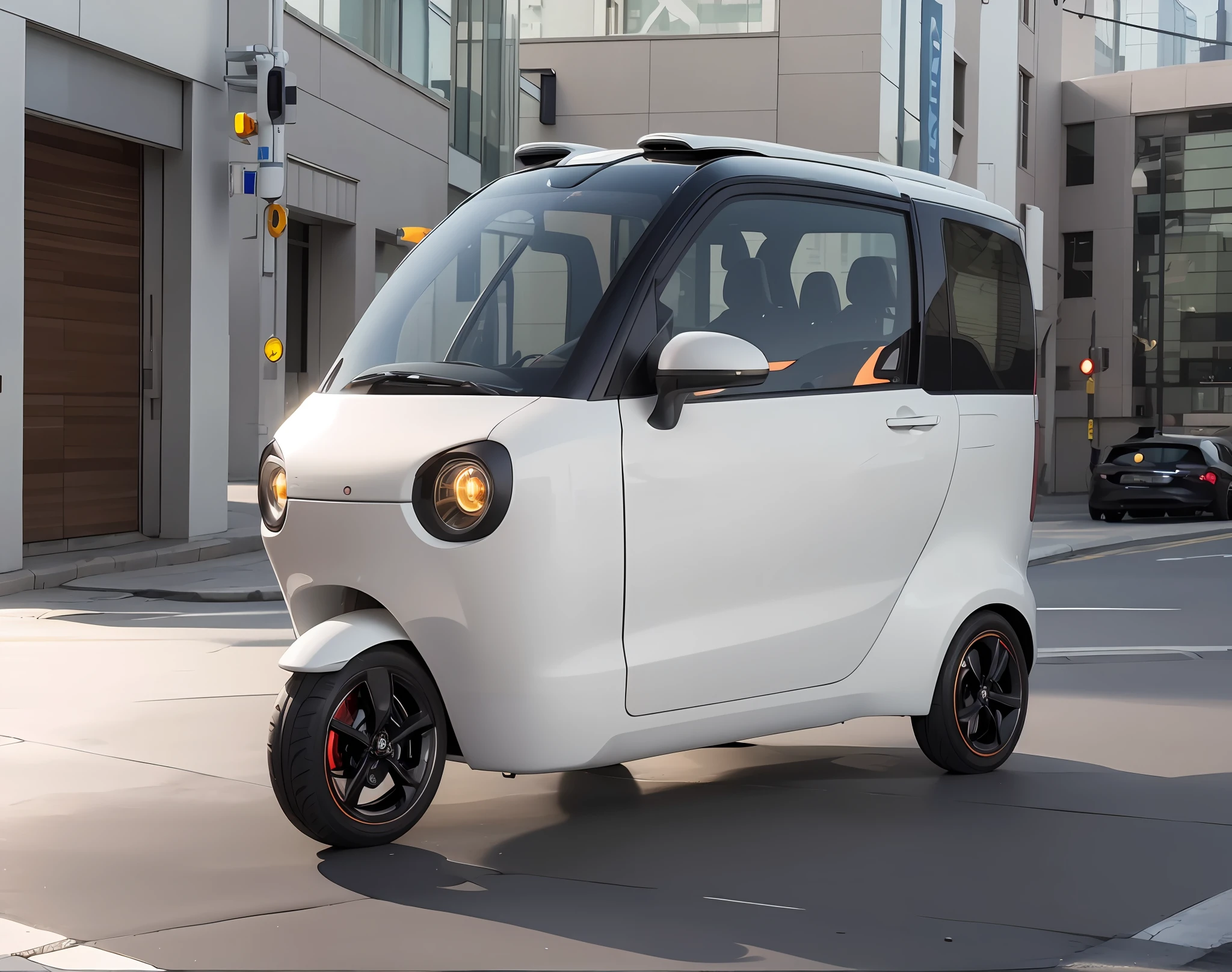 Side sticker for small car closeup, smart, kama russian electric car, new car, cute futuristic vehicle, 3 6 0 p, futuristic product car shoot, 4 8 0 p, 480p, sha xi, 360º, full view of car, 4L, 3/4 front view , masterpiece, best quality, extremely beautiful reflections, best reflections, (very detailed CG unity 8K wallpaper) (best quality) (best illustration) (best shadows), Octane rendering, ray tracing, Super detailed detail, longitudinal symmetry, --auto --s2