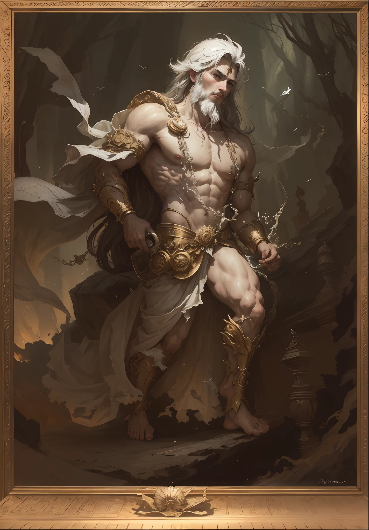 A man, a mythological figure