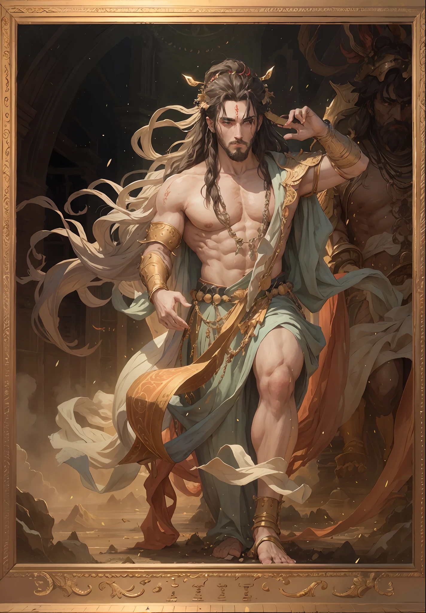 A man, a mythological figure